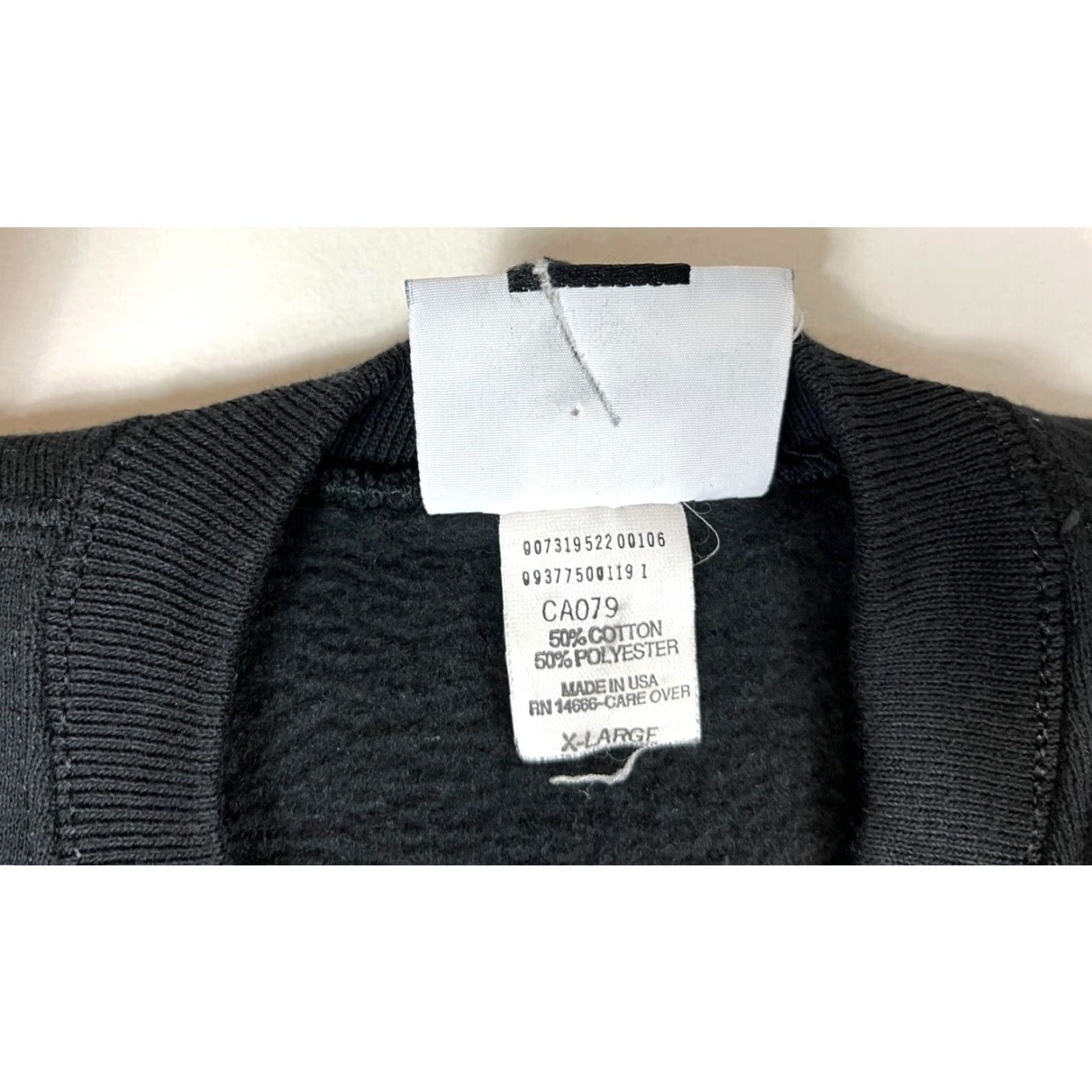 Lee Lee x Champion Men's Vintage Sweatshirt Heavyweight XL Black 90s Crew Neck Cotton Blend Size US XL / EU 56 / 4 - 7 Thumbnail