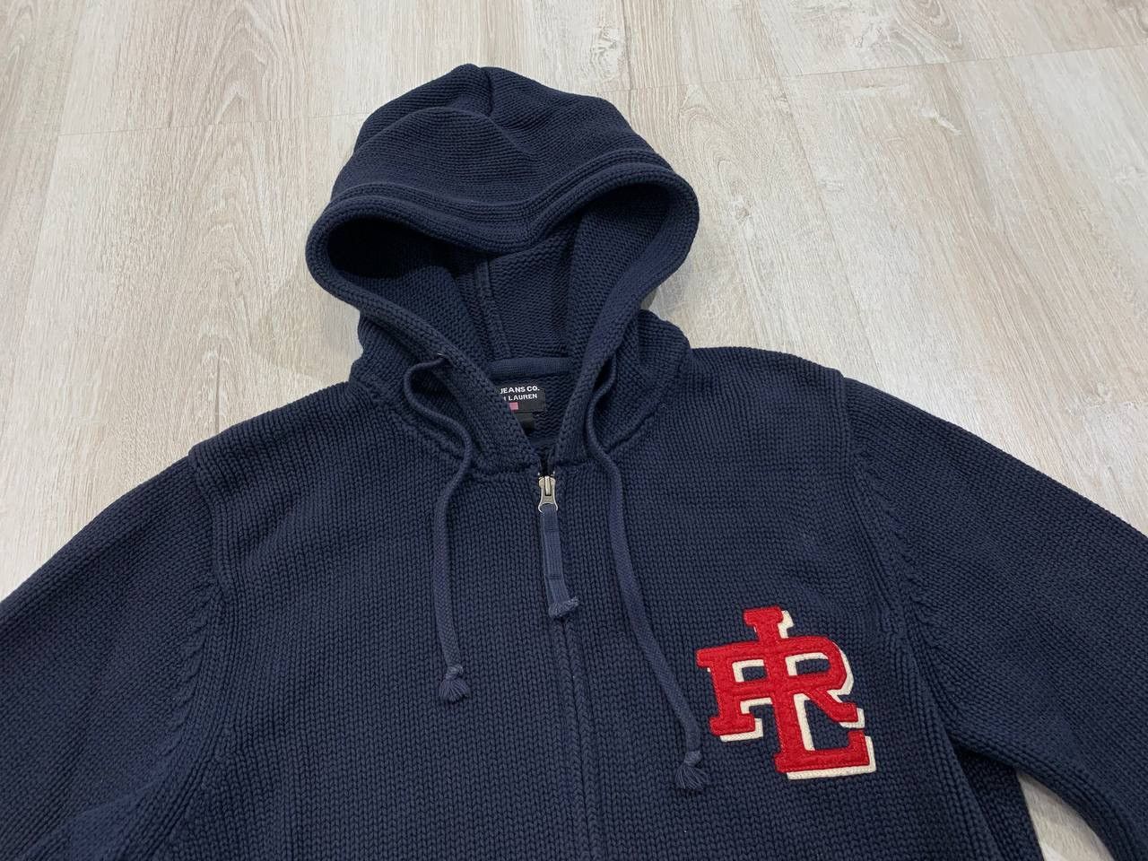 Polo Ralph Lauren × Vintage Mens vintage knitwear hoodie Polo Jeans Co. Ralph Lauren Size US M / EU 48-50 / 2 - 2 Thumbnail