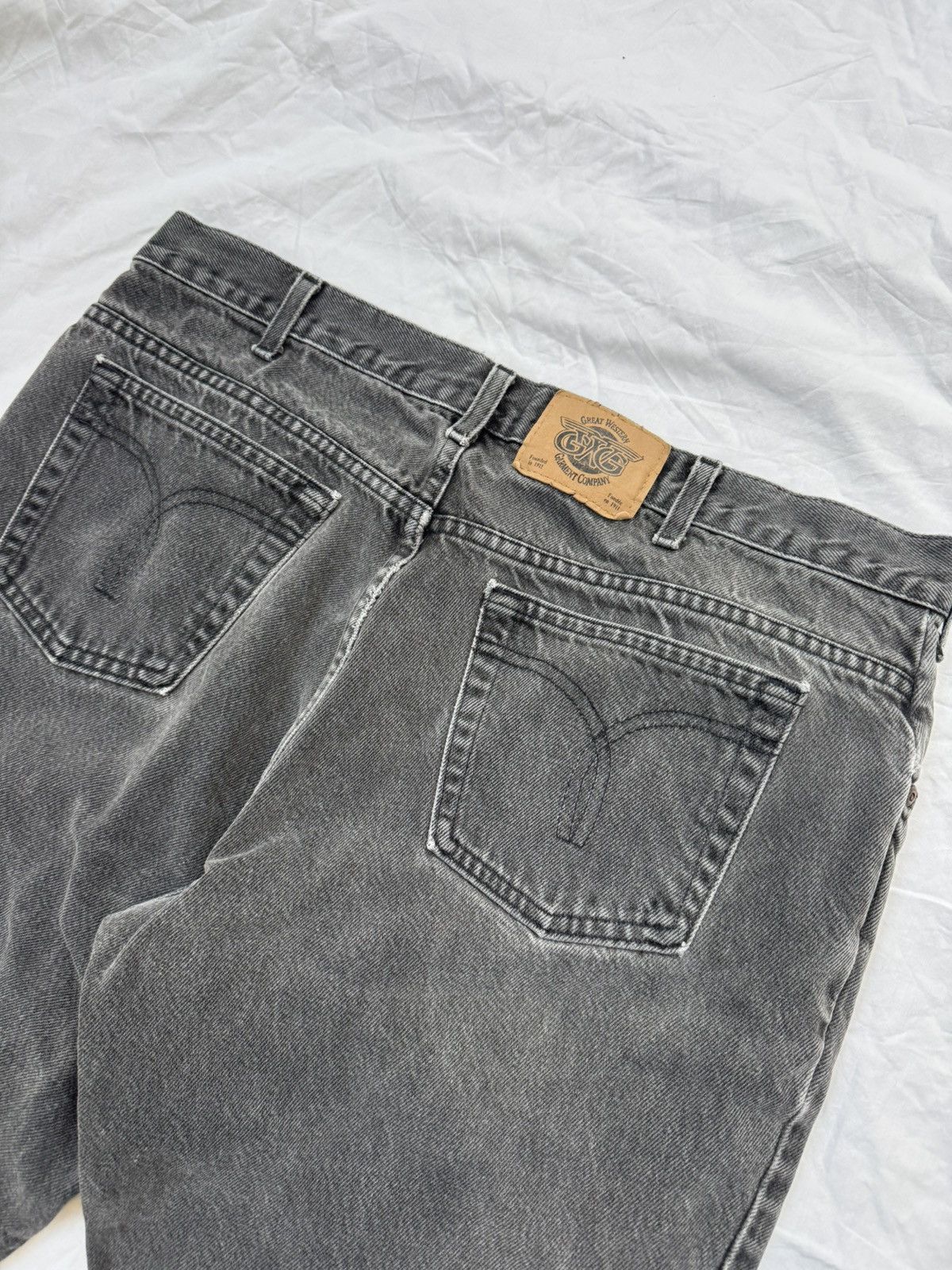Levi's Vintage 90s Faded Black GWG Denim Jeans Opium Size US 38 / EU 54 - 6 Thumbnail