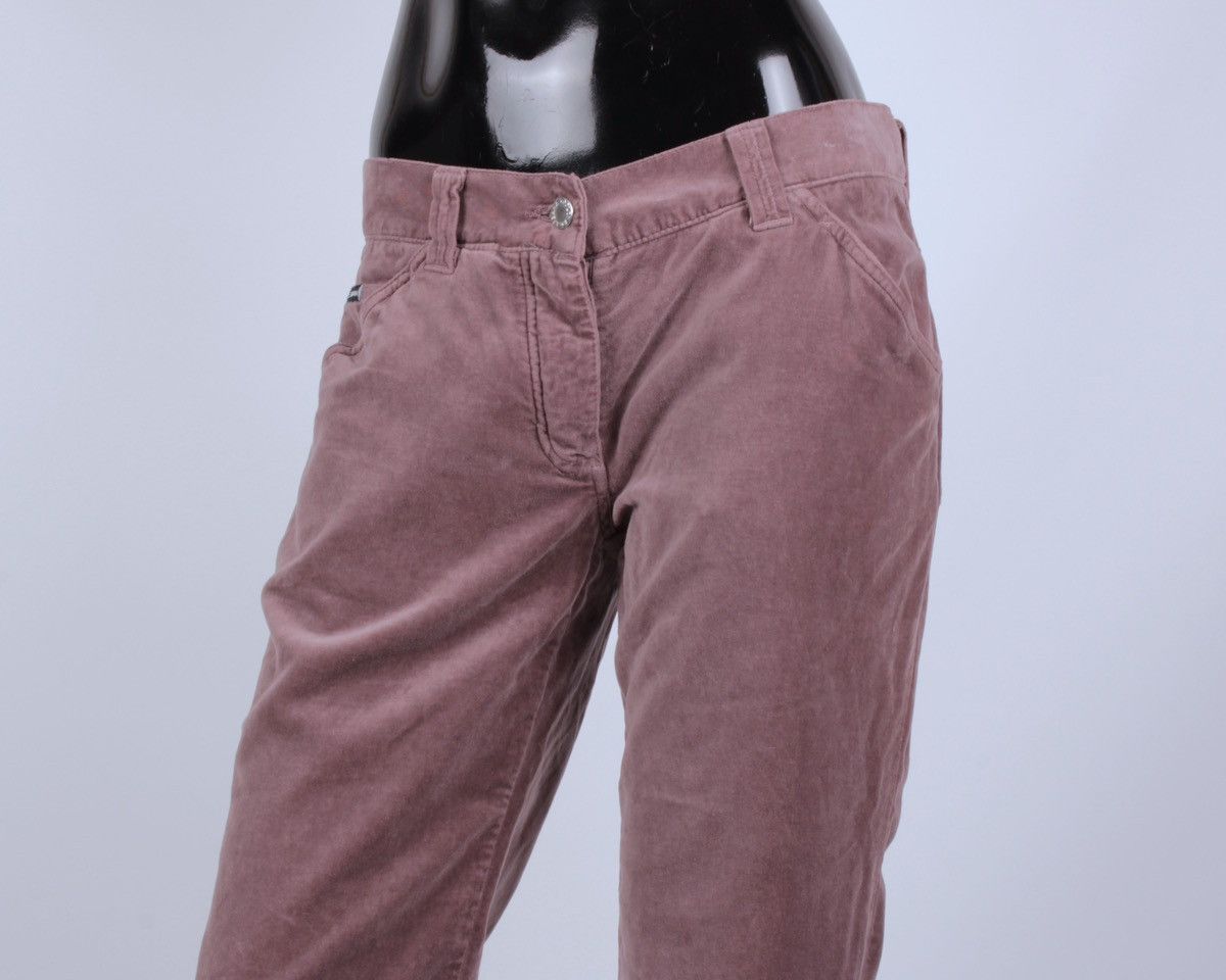 Designer × Dolce & Gabbana × Vintage DOLCE GABBANA Runway 2003 Vintage Velour Velvet Bondage Pant Size 28" / US 6 / IT 42 - 4 Thumbnail