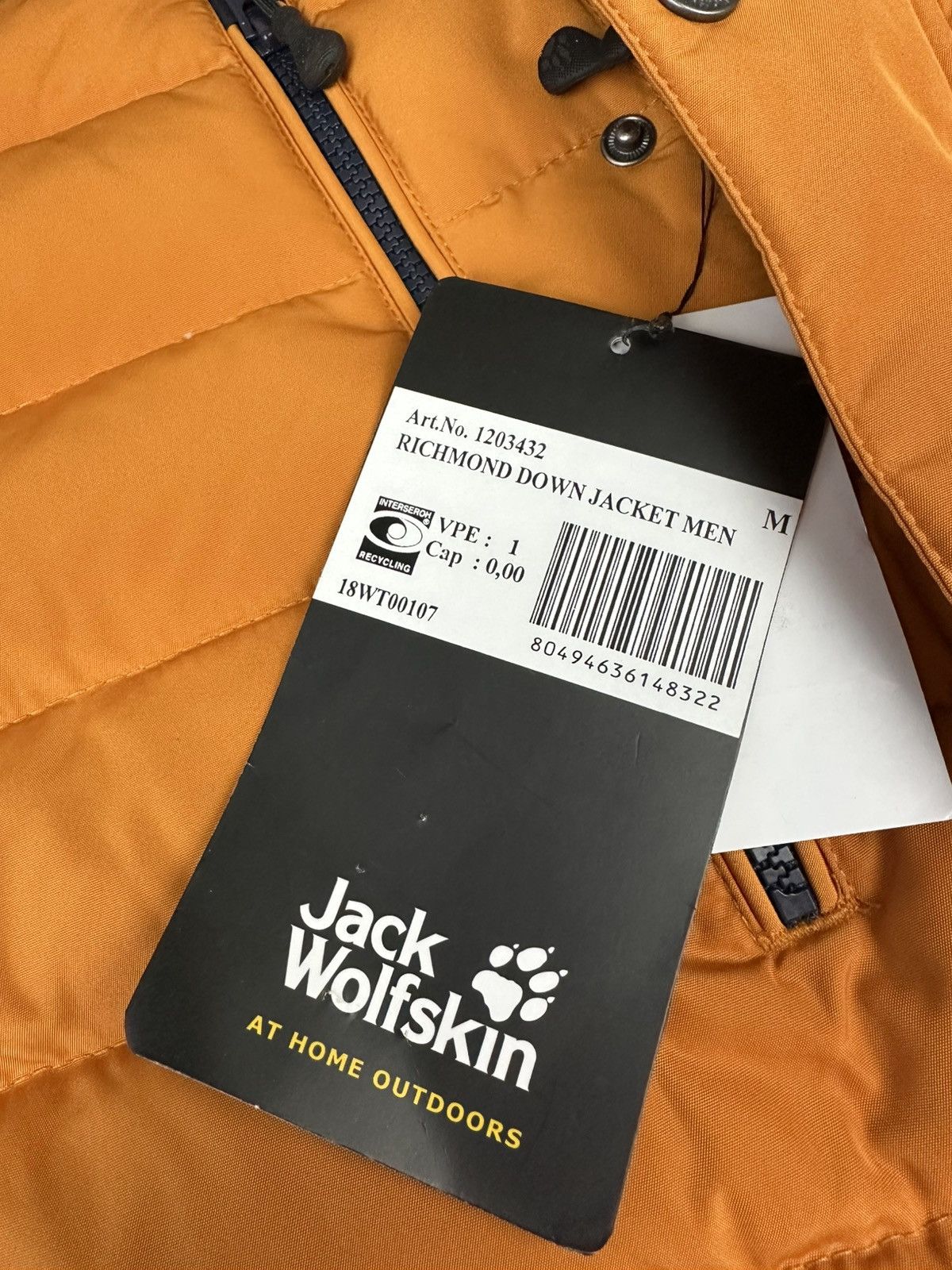 Jack Wolfskin NWT Mens Jack Wolfskin Richmond Down Jacket Puffer Size M-L Size US M / EU 48-50 / 2 - 8 Thumbnail