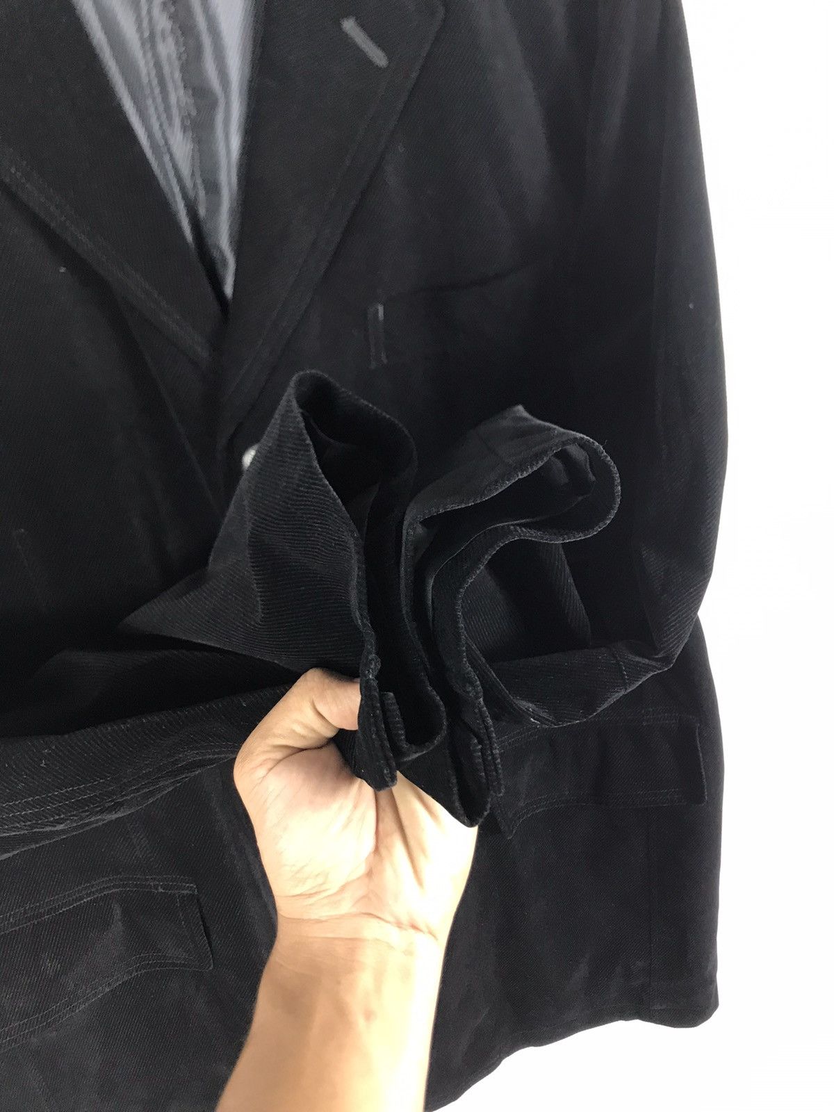 Japanese Brand × Kansai Yamamoto × Vintage ⚡️Vintage Kansai Yamamoto Homme Velvet Button Coat Jacket Size US L / EU 52-54 / 3 - 7 Thumbnail