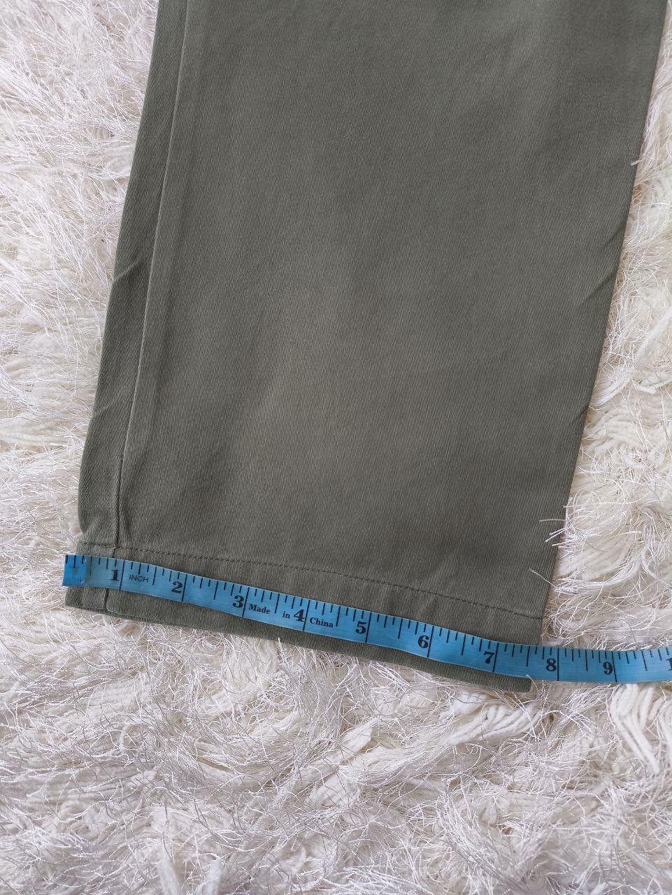 Japanese Brand ADAPT RETAILING Japan Utility Rayon Olive Green Baker Pants Size US 31 - 10 Thumbnail