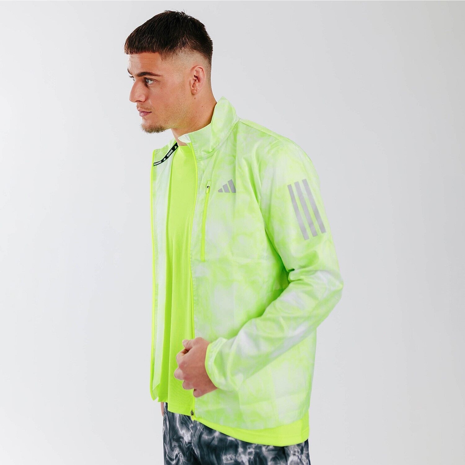 Adidas Adidas IL4797 Own The Run Jacket Lucid Lemon ( S ) Size US S / EU 44-46 / 1 - 2 Thumbnail