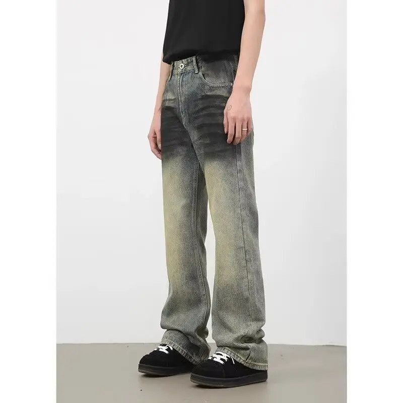 Japanese Brand Loose straight tube micro flared jeans Size US 32 / EU 48 - 2 Thumbnail