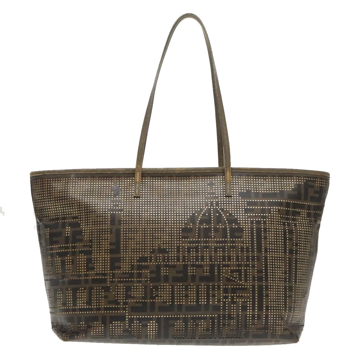 Fendi Roll Bag Brown Canvas Tote Bag (Pre-Owned) Size ONE SIZE - 1 Thumbnail