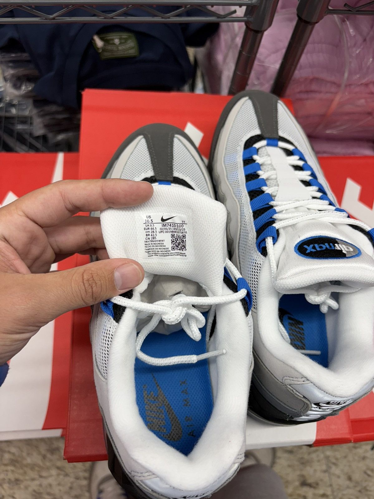 Nike Air Max 95 Blue Size US 10.5 / EU 43-44 - 6 Thumbnail
