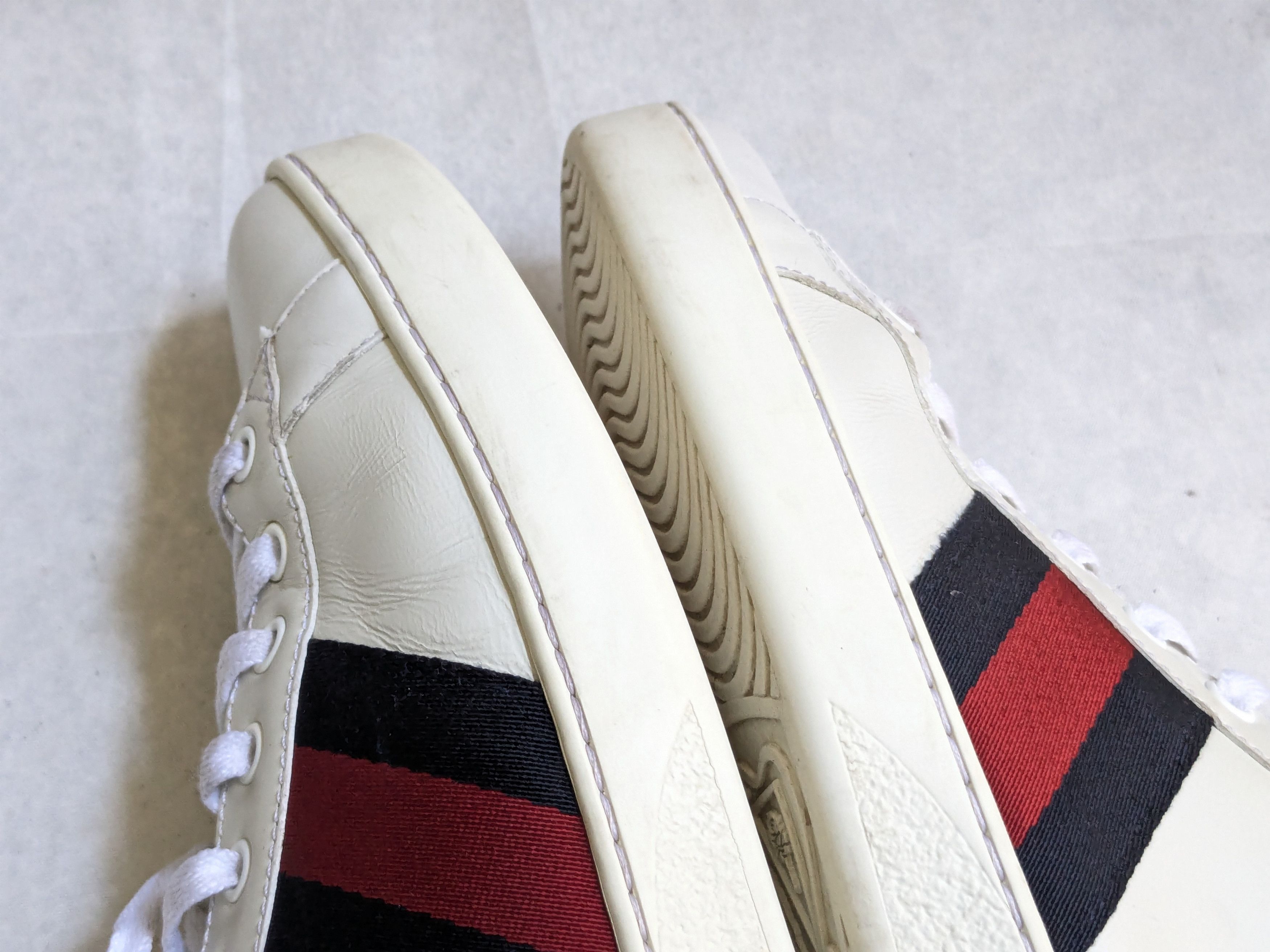 Gucci Gucci Ace Sneakers 10 White Leather Low 386750 Size US 10 / EU 43 - 6 Thumbnail