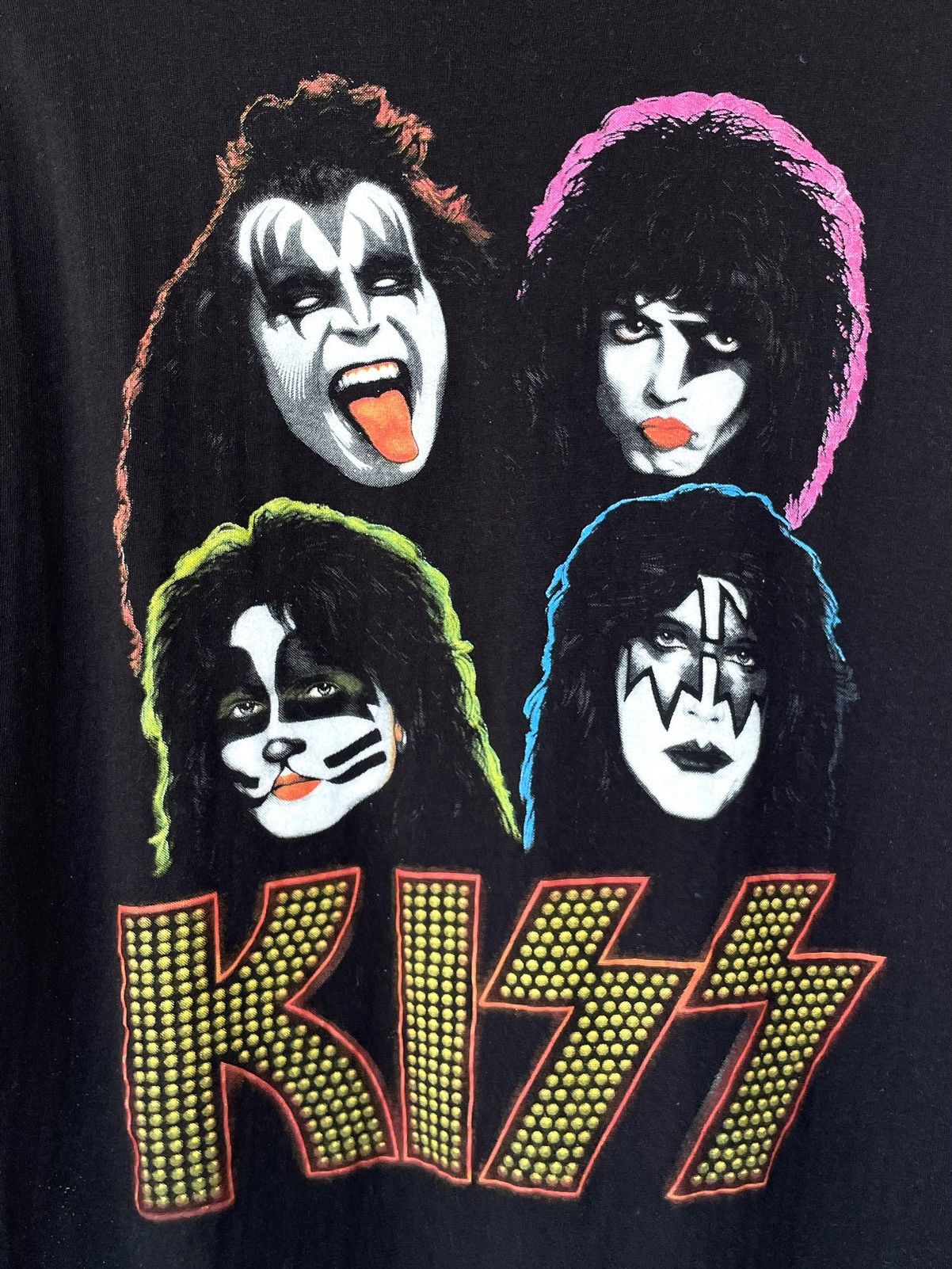 Band Tees Vintage Kiss Masks Rock Metal Band Tour Tee T-Shirt Y2K 90s Size US XL / EU 56 / 4 - 3 Thumbnail