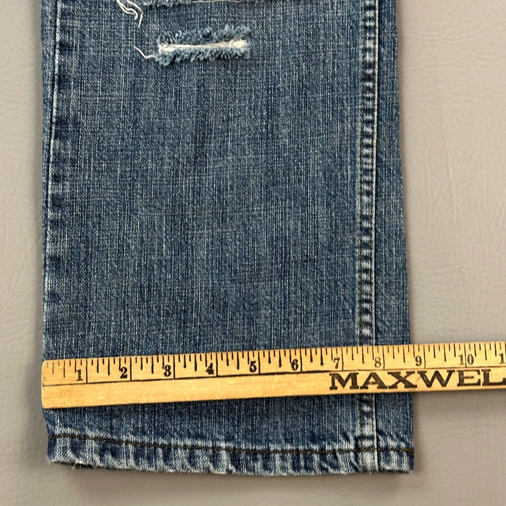 Levi's Levis Jeans Mens 34x34 Medium Wash Denim Straight Fit Distressed Casual Size US 34 / EU 50 - 4 Thumbnail