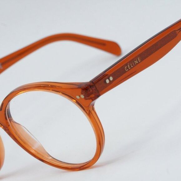 Celine 🕶️ New Celine CL50008I 042 Orange Eyeglasses 49mm Size ONE SIZE - 2 Thumbnail
