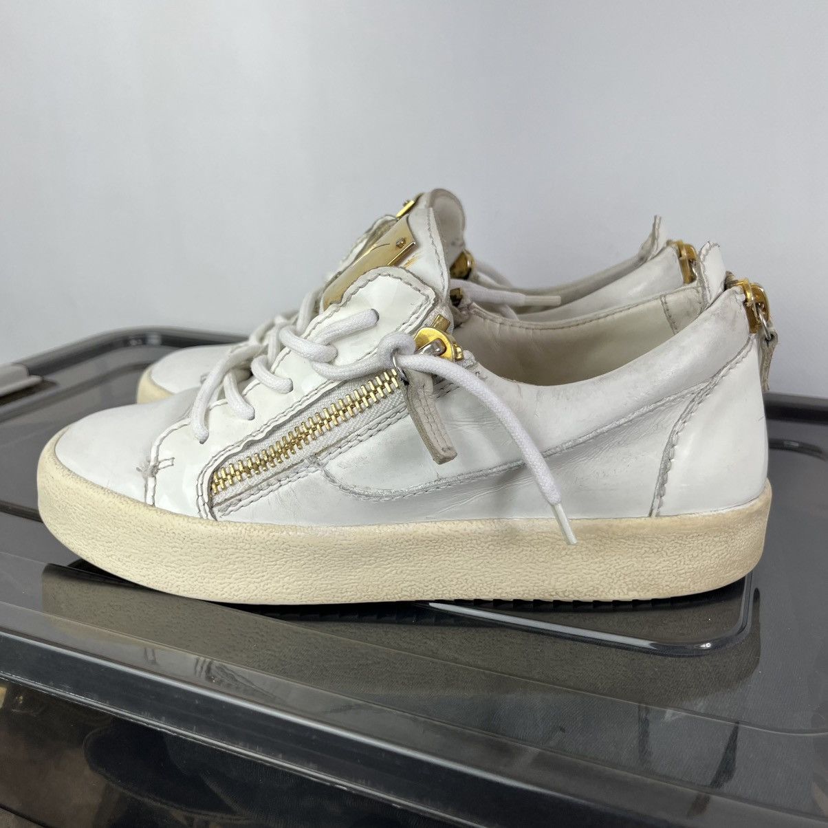 Giuseppe Zanotti Womens White And Gold Giuseppe Zanotti Shoes Size 37 Size US 7 / IT 37 - 4 Thumbnail