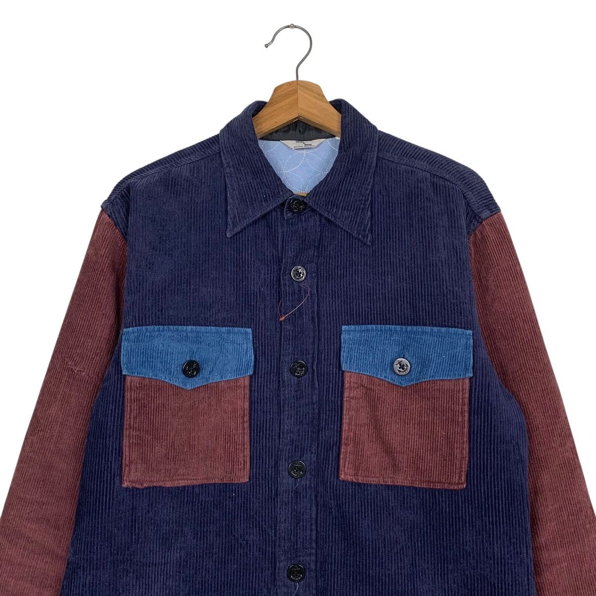 Japanese Brand Wash N Make Multicolor Corduroy Jacket Size US M / EU 48-50 / 2 - 2 Thumbnail