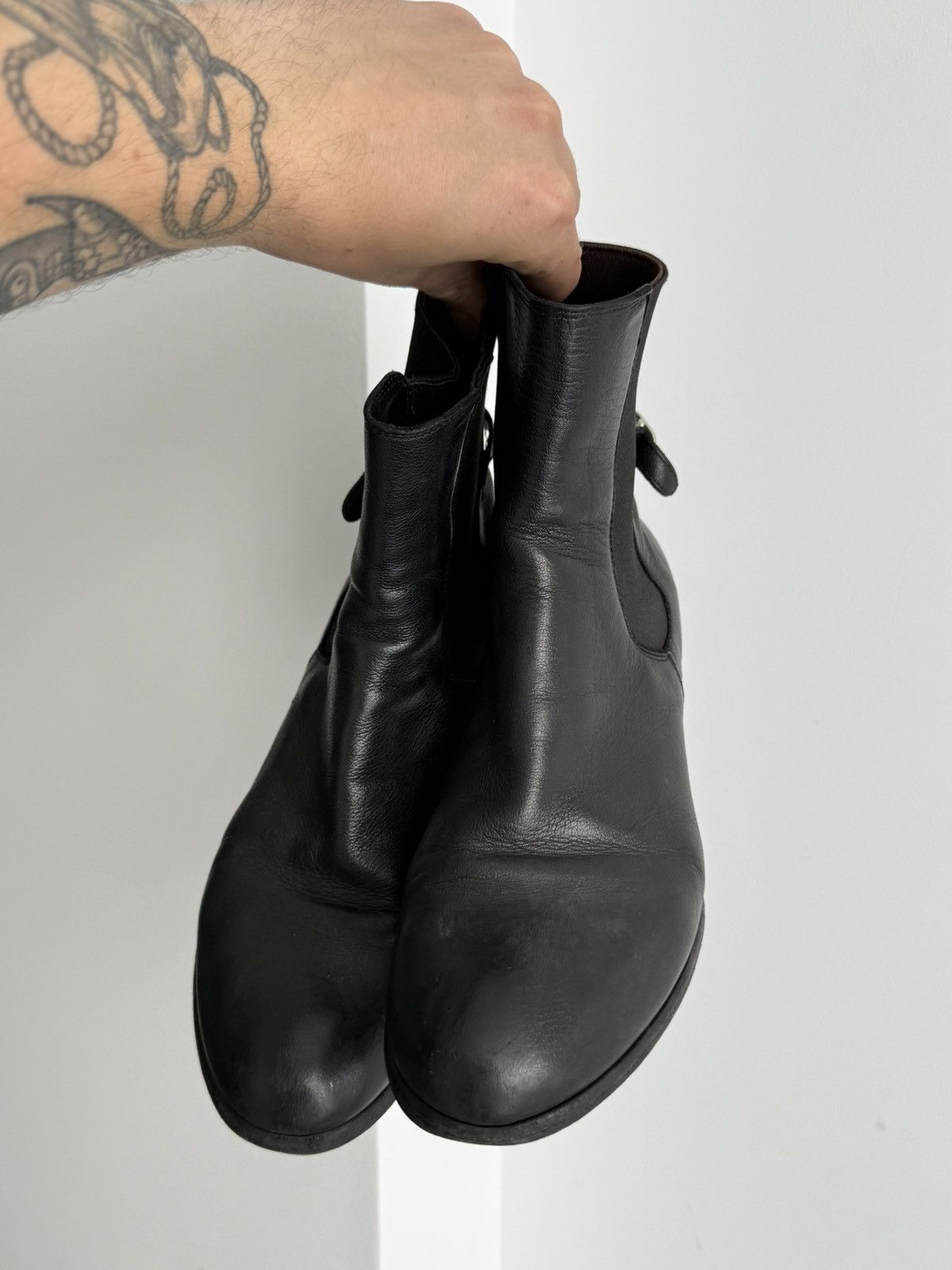 Officine Creative Officine Creative 003 Leather Biker Ankle Boots Size 39 Size US 9 / IT 39 - 3 Thumbnail