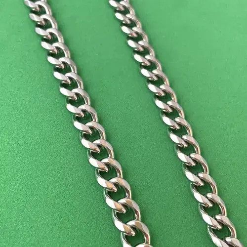 Designer × Jewelry Titanium Steel Link Chain Necklace for Men Women Size ONE SIZE - 4 Thumbnail