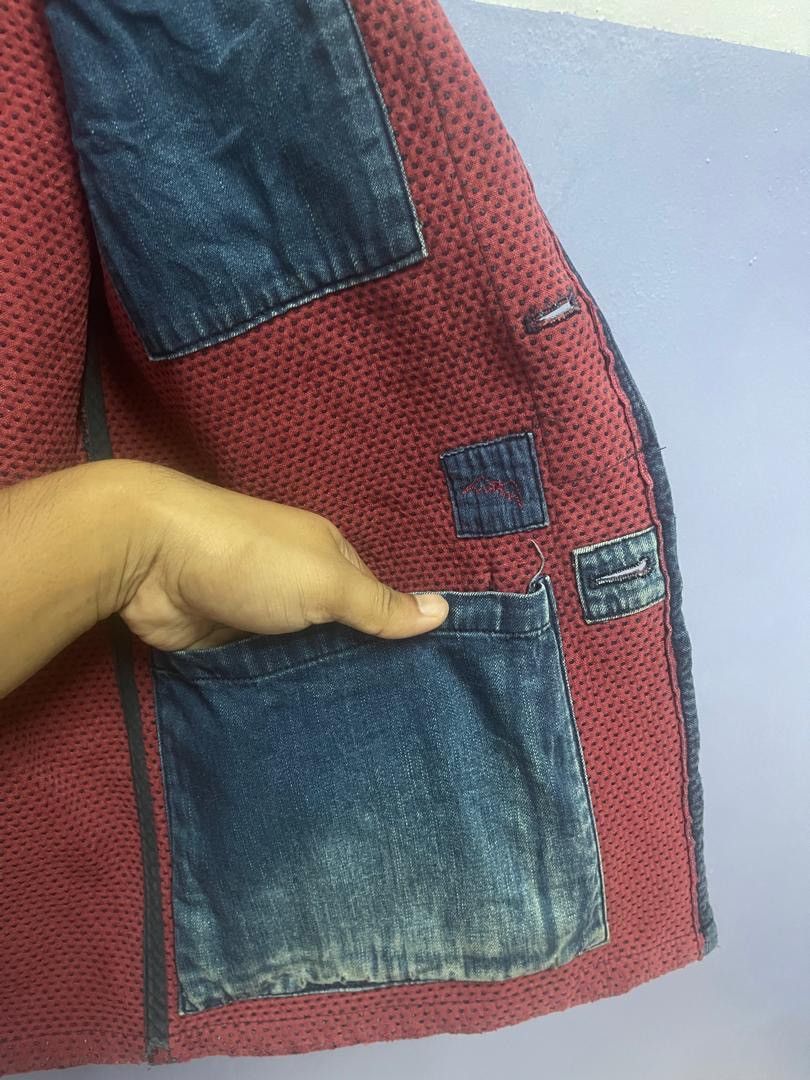 Blue Blue Japan BLUE BLUE JAPAN Honai Pure Indigo Sashiko Oriental Jacket Size US M / EU 48-50 / 2 - 20 Thumbnail