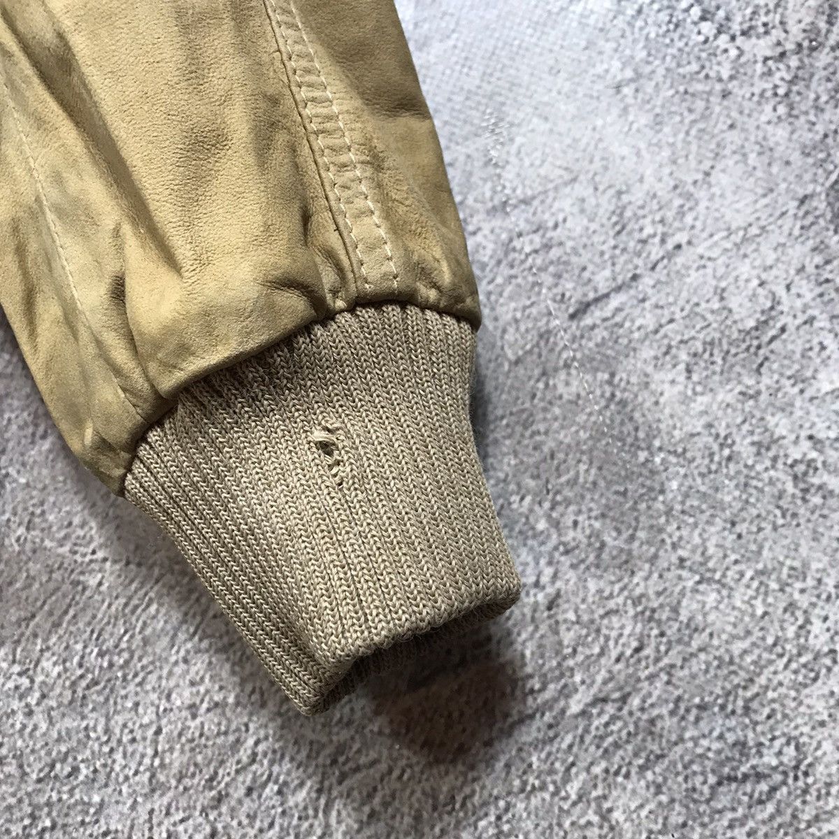 Vintage Vintage 90s Tan Bomber Jacket Baggy Streetwear Y2K Washed M Size M / US 6-8 / IT 42-44 - 7 Thumbnail