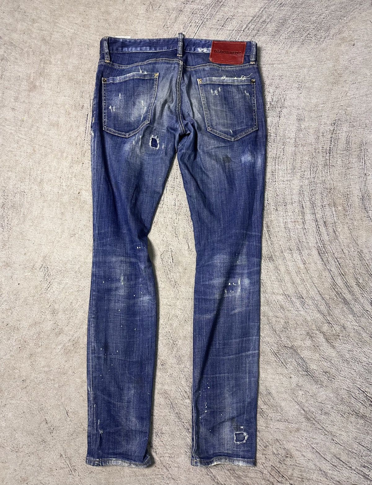 Dsquared2 Dsquared2 Distressed Paint Splatter Denim Size US 33 - 2 Thumbnail