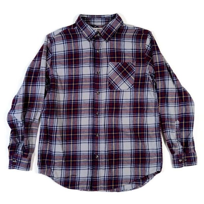 Vintage Magellan Canyon Creek Plaid Flannel Shirt Mens M Classic Fit LS ...