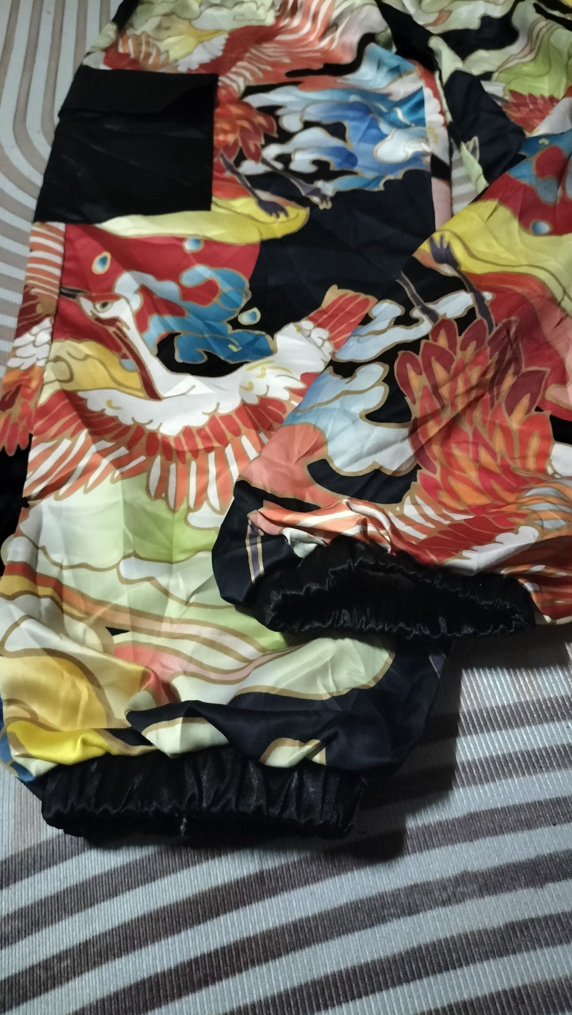 Japanese Brand Hip-hop Wild Sukajan Satin Japanese Street fashion Size 28" / US 6 / IT 42 - 3 Thumbnail