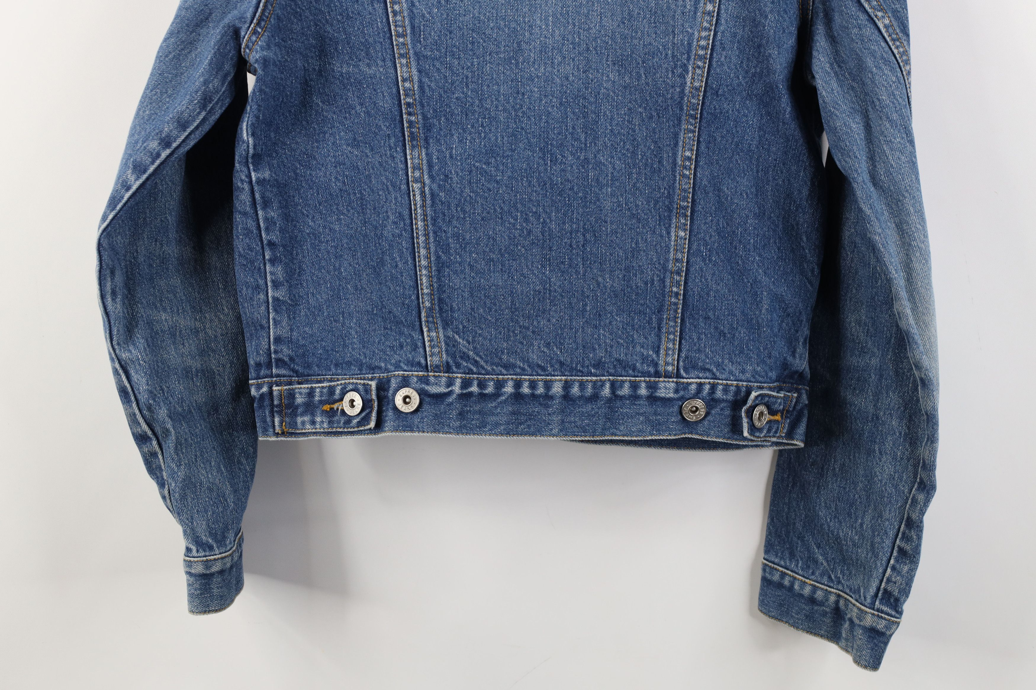 Express Vintage Y2K Express Babydoll Cropped Denim Trucker Jacket Size M / US 6-8 / IT 42-44 - 14 Thumbnail