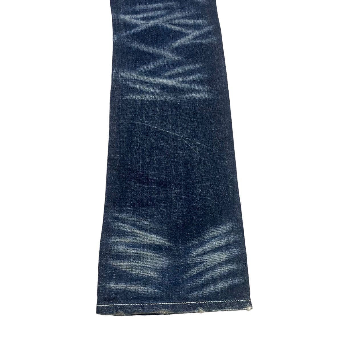 Japanese Brand ARMY OF NO Whisker Denim Flare Jeans Size US 30 / EU 46 - 14 Thumbnail