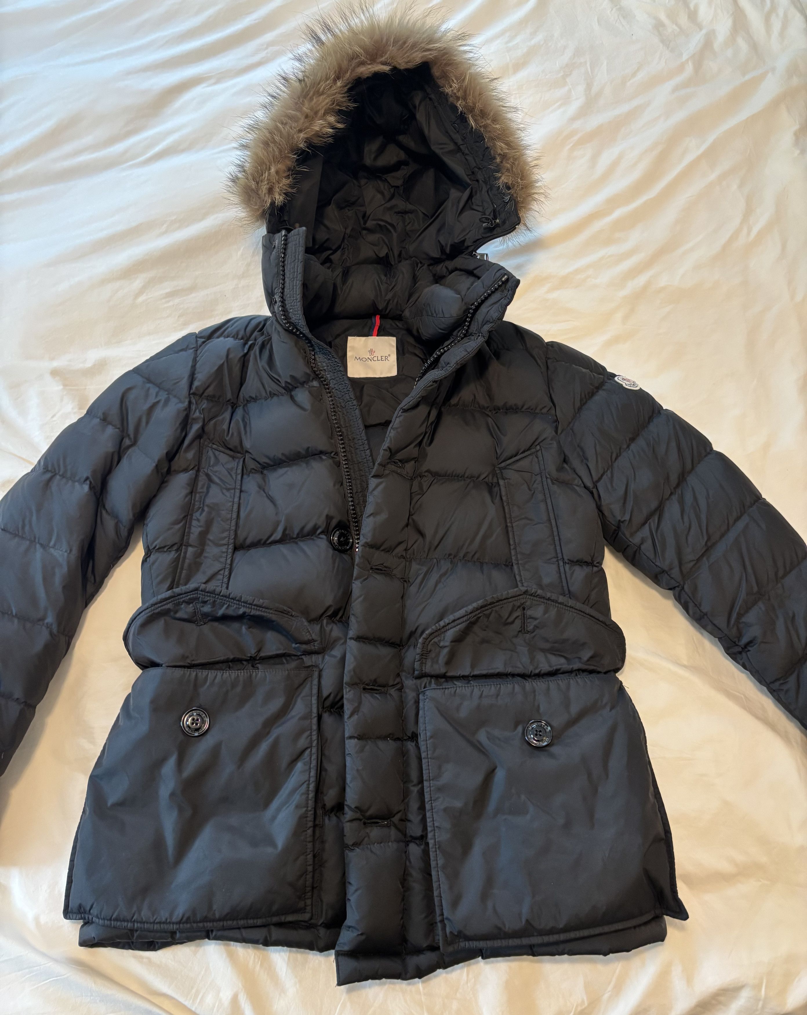 Moncler Moncler Cluny Long Down Jacket Size US L / EU 52-54 / 3 - 2 Thumbnail