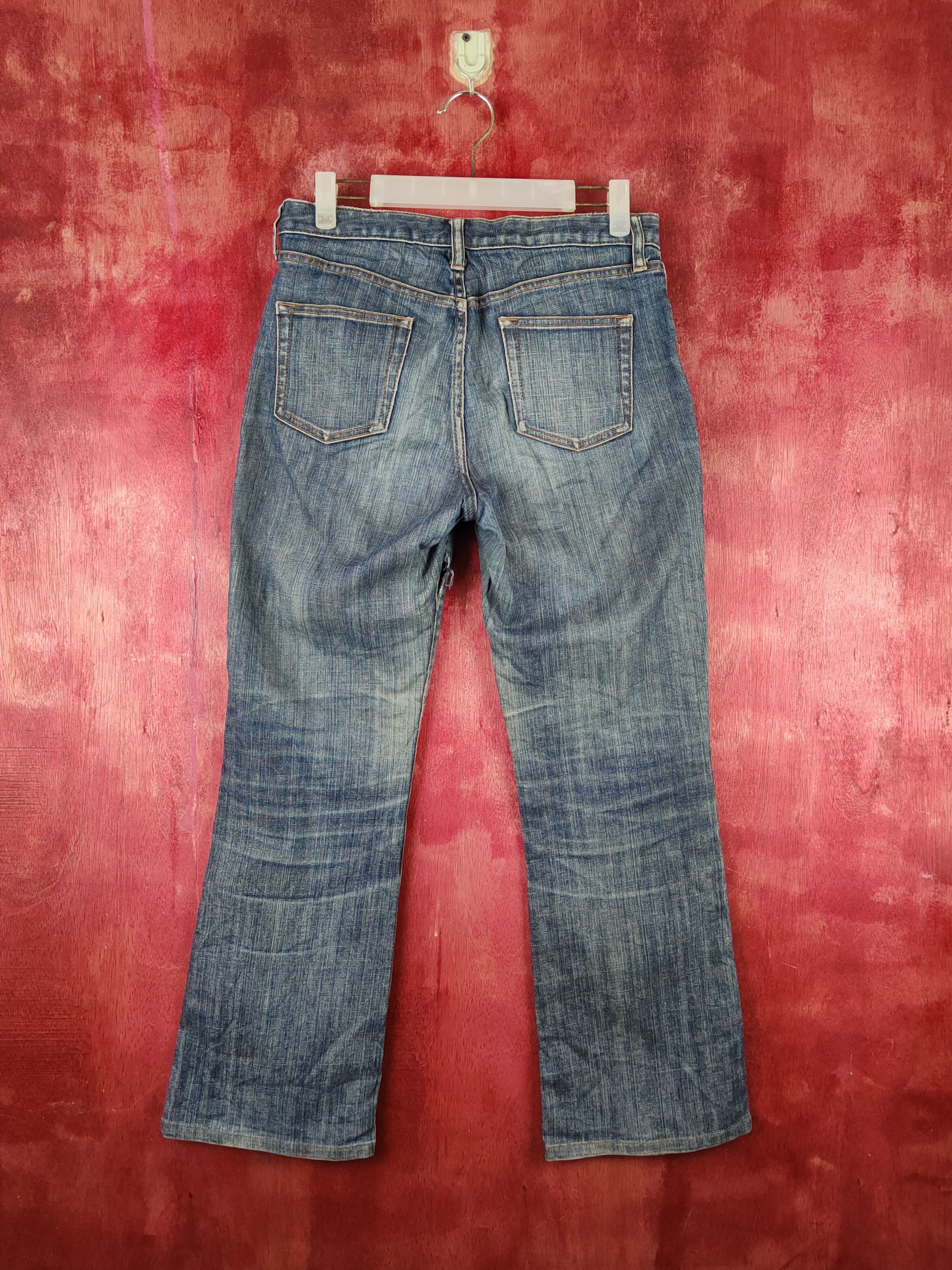 Japanese Brand Uniqlo Blue Faded Distressed Ripped Jeans #S2221 Size 28" / US 6 / IT 42 - 7 Thumbnail