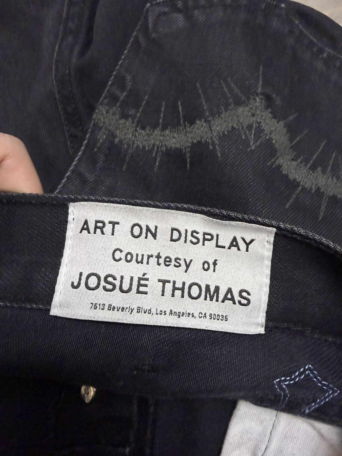 Chrome Hearts × Gallery Dept. Chrome Hearts x Gallery Black Flare Blue Patch Jeans Size US 32 / EU 48 - 8 Thumbnail