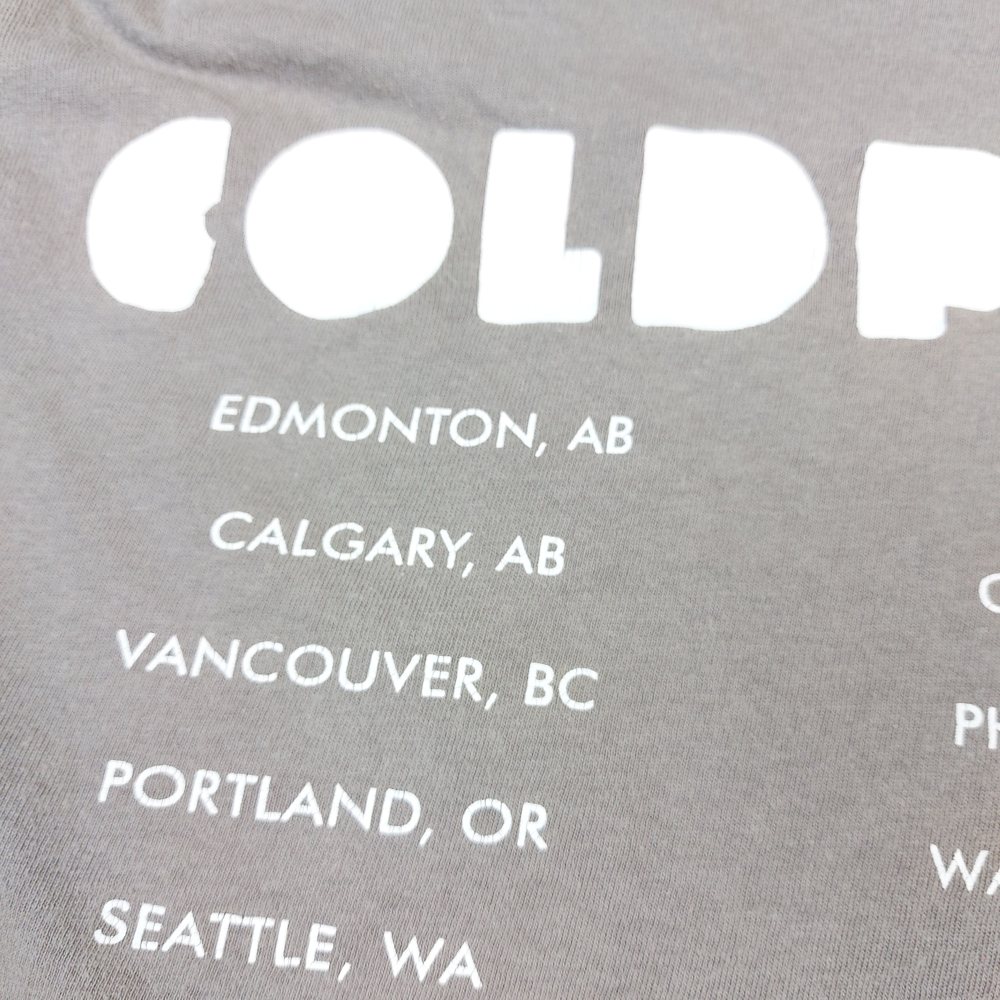 Band Tees 2012 COLDPLAY Band Concert Tour Double-Sided TEE Size US M / EU 48-50 / 2 - 12 Thumbnail