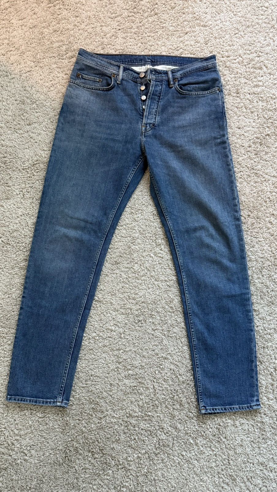 Acne Studios Acne River mid blue jeans Size US 31 - 1 Thumbnail