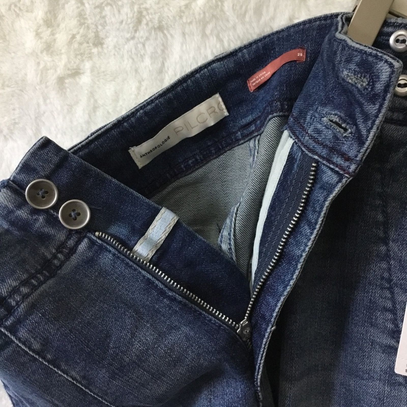 Anthropologie Anthropologie Pilcro Blue High-rise Skinny Jeans Size 28" / US 6 / IT 42 - 12 Thumbnail