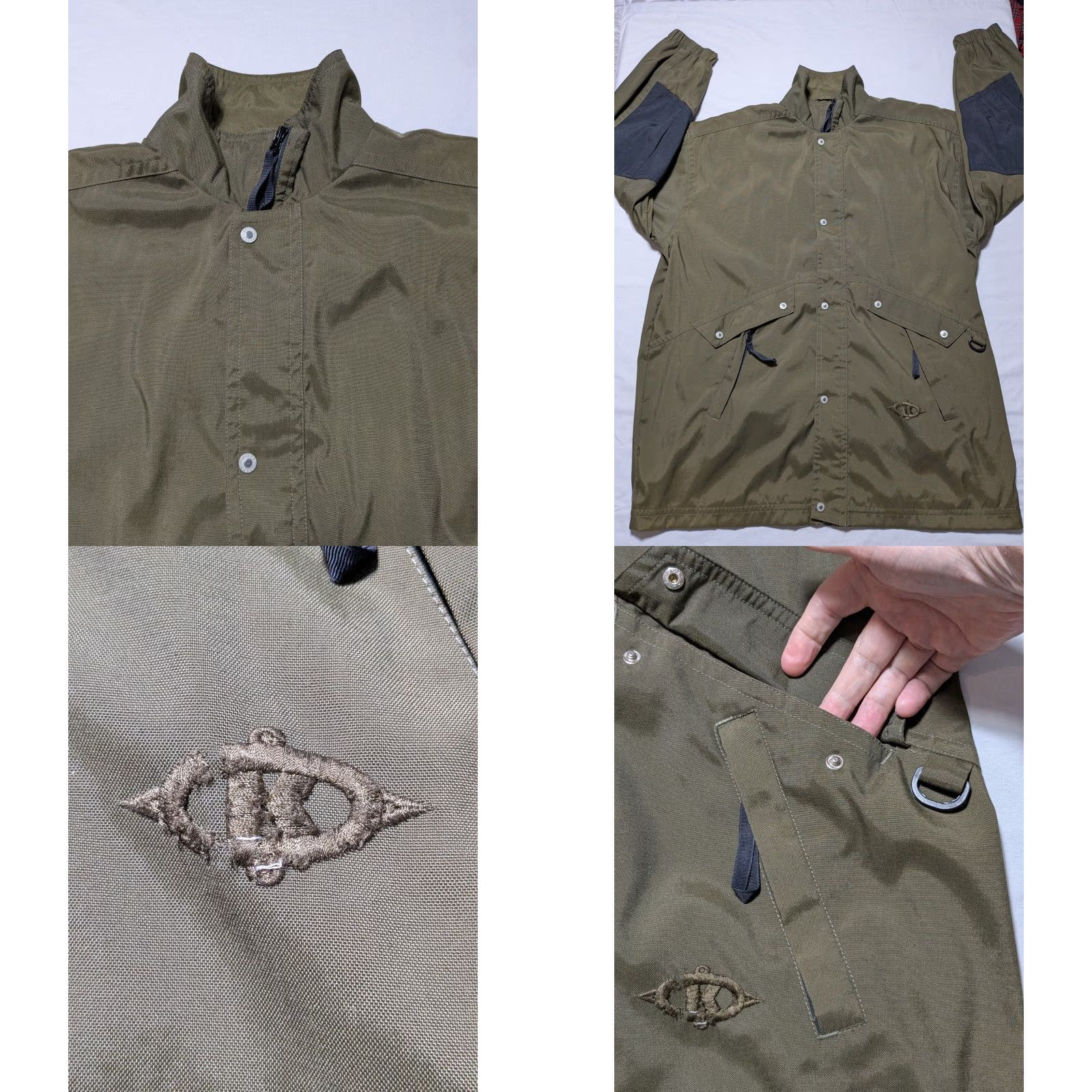 Vintage VINTAGE Killer Loop OVERPLUS COMFORT Men L Green Nylon Full Zip Snap Jacket Size US L / EU 52-54 / 3 - 8 Thumbnail