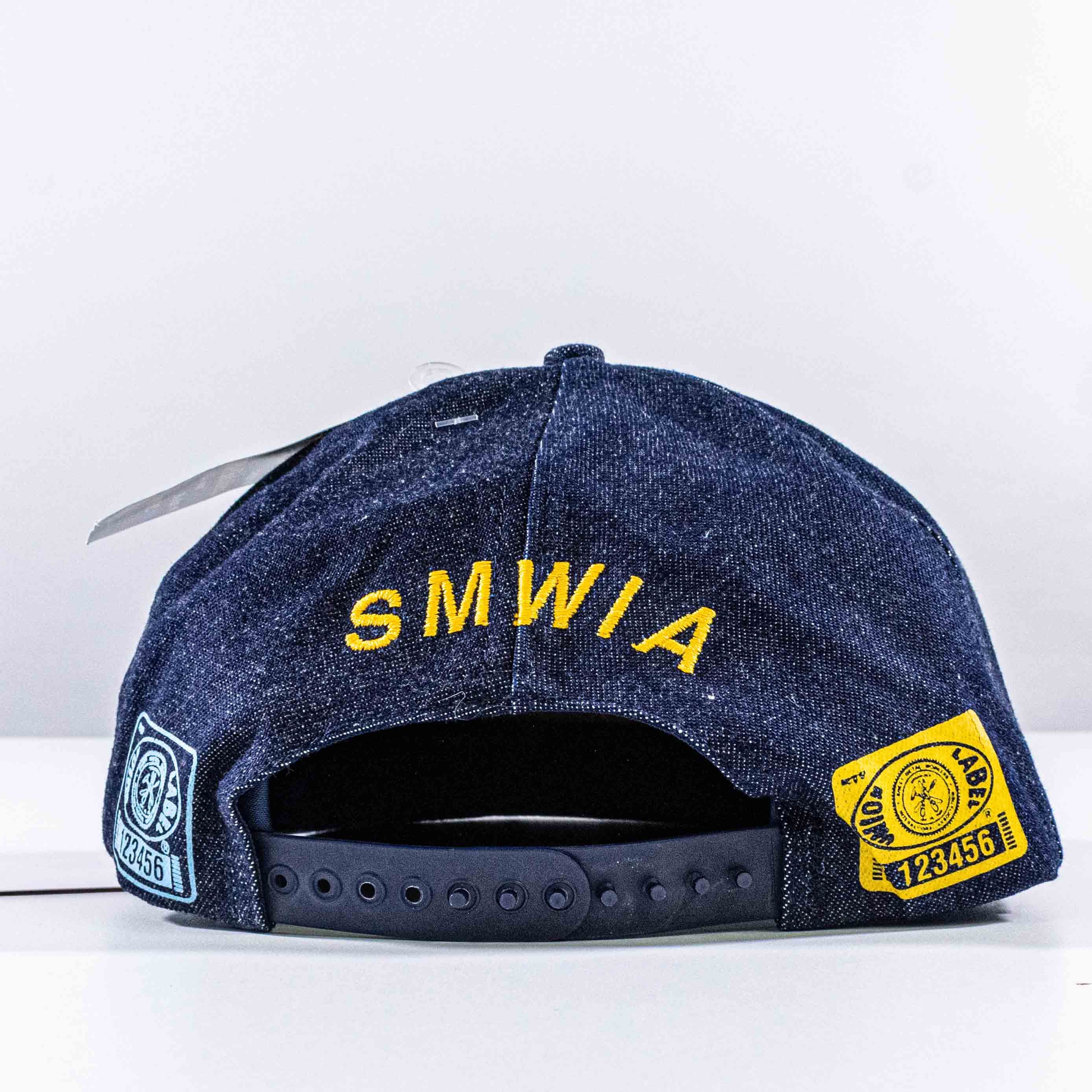 Vintage VTG 90s Show Me The Label Union Made Denim Snapback Hat Size ONE SIZE - 4 Thumbnail
