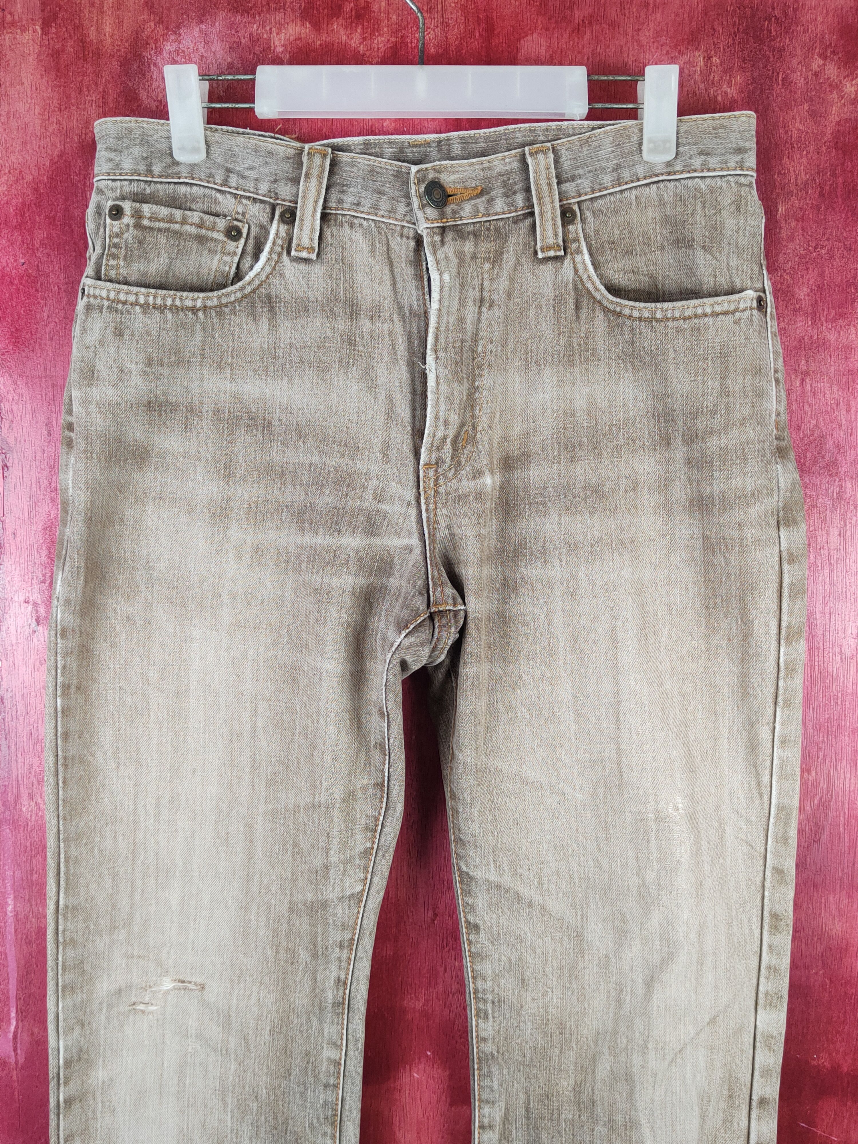 Edwin Edwin Brown Faded vintage Distressed Ripped Jeans #S1650 Size US 32 / EU 48 - 2 Thumbnail