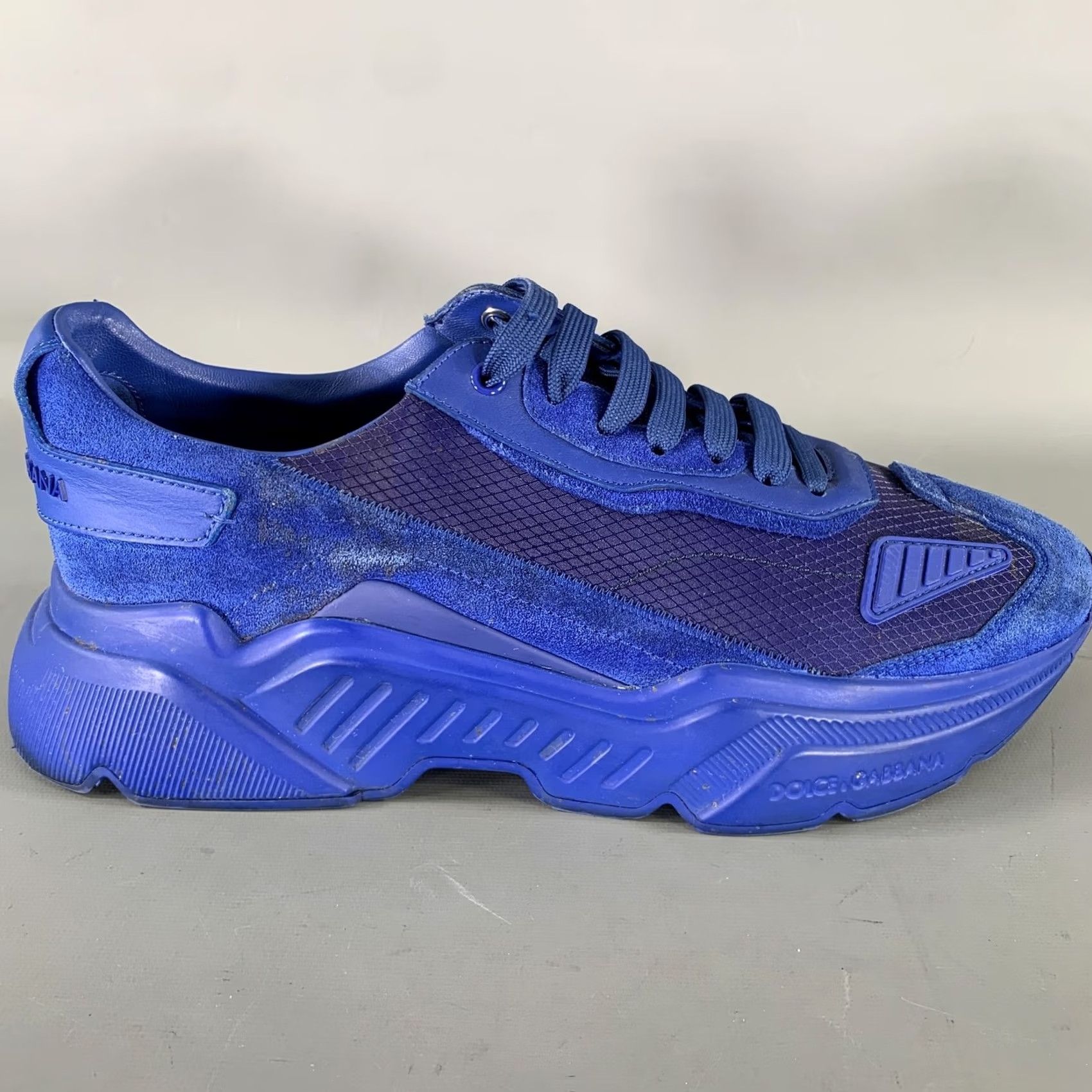 Dolce & Gabbana DOLCE & GABBANA Blue Cobalt Nylon Sneaker Size 10 Men Size US 10 / EU 43 - 2 Thumbnail
