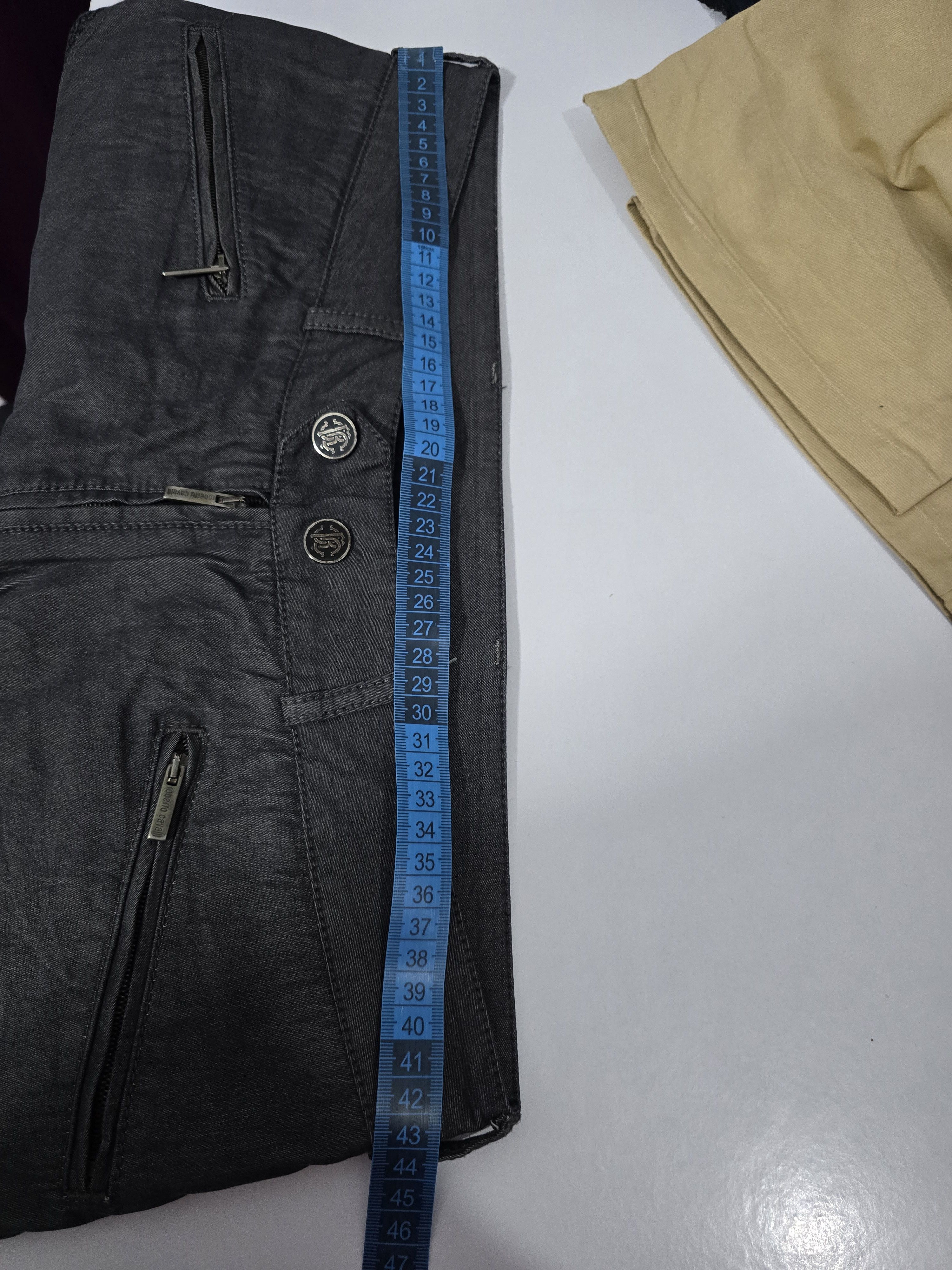 Roberto Cavalli ROBERTO CAVALLI biker pants. vintage 2000' , EXCELLENT COND. Size US 32 / EU 48 - 12 Thumbnail