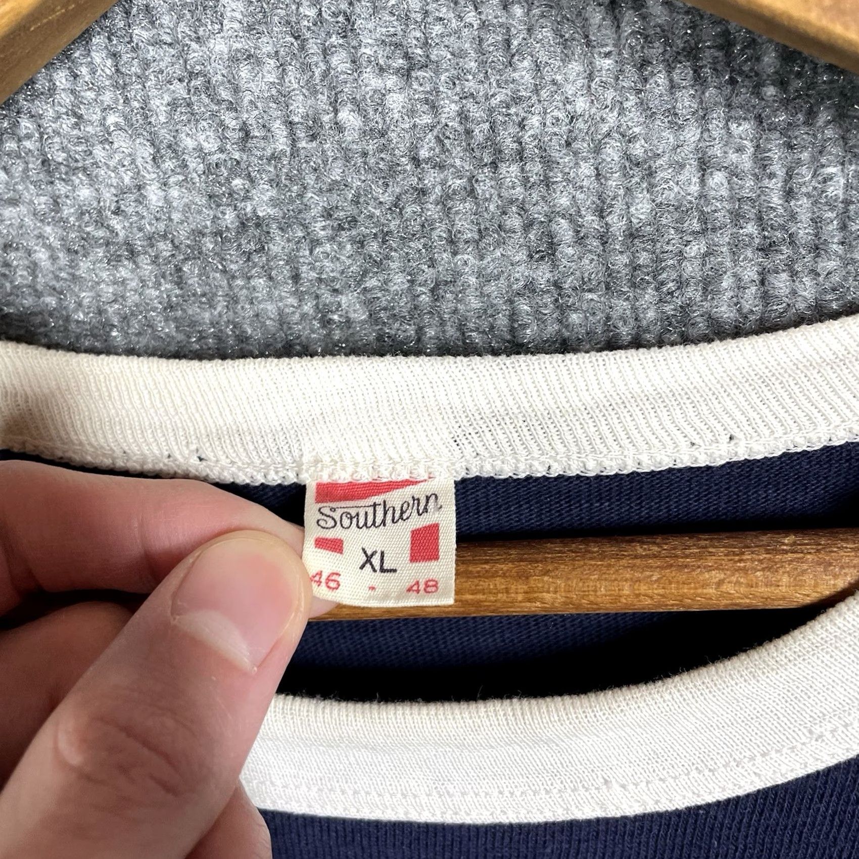 Vintage VINTAGE Milwaukee Police Athletic Association T Shirt Mens XL Blue 40s Athletic Ringer Decade 1940s Mens Size US XL / EU 56 / 4 - 3 Thumbnail