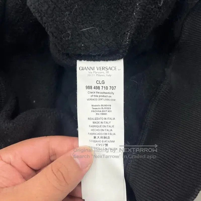 Versace Versace Black Men's Sweatshirt with Unique Print . Size US XS / EU 42 / 0 - 4 Thumbnail