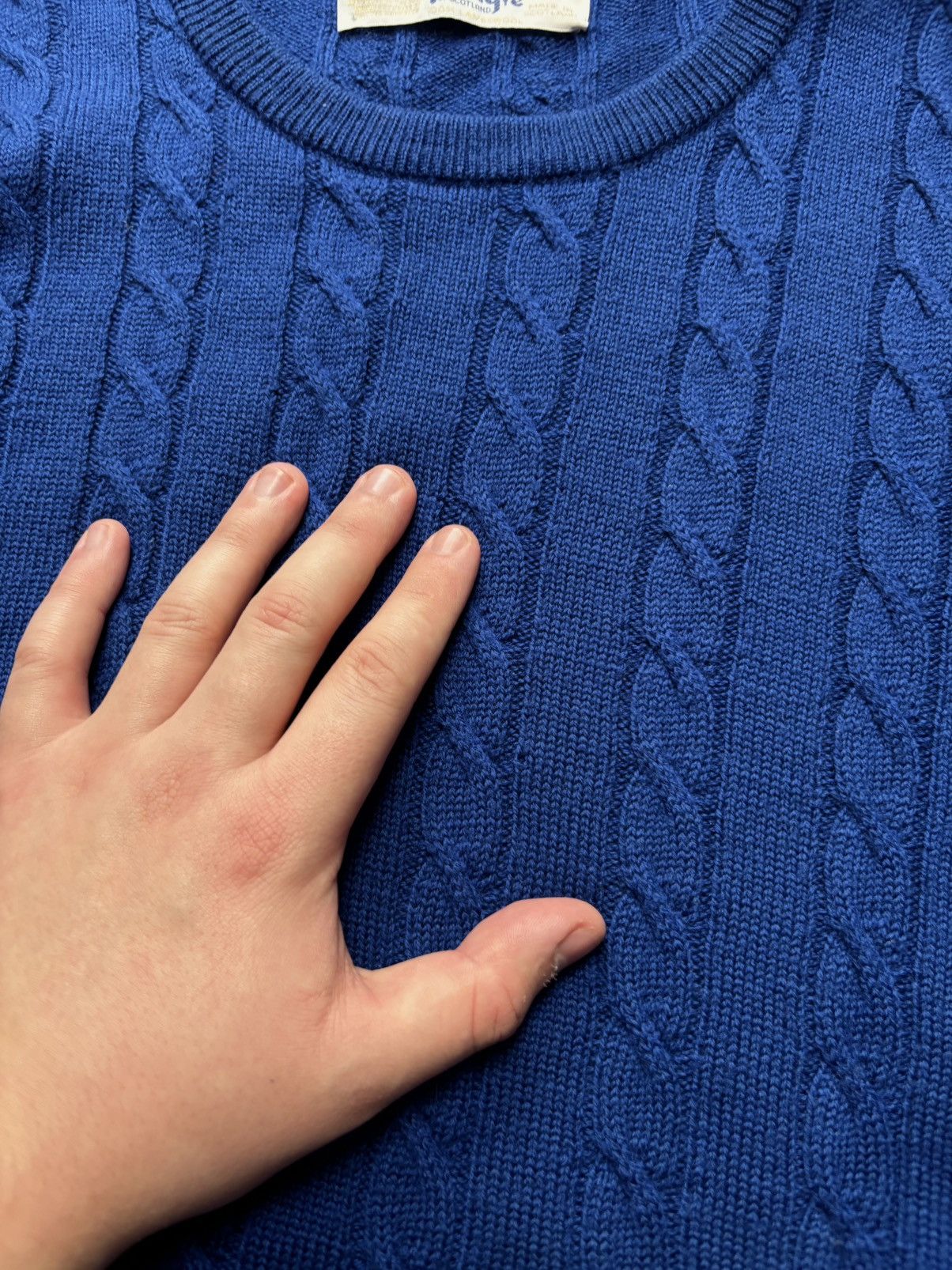 Pringle Of Scotland PRINGLE OF SCOTLAND Cable Knit Sweater 100% Wool Men's XL Size US XL / EU 56 / 4 - 5 Thumbnail