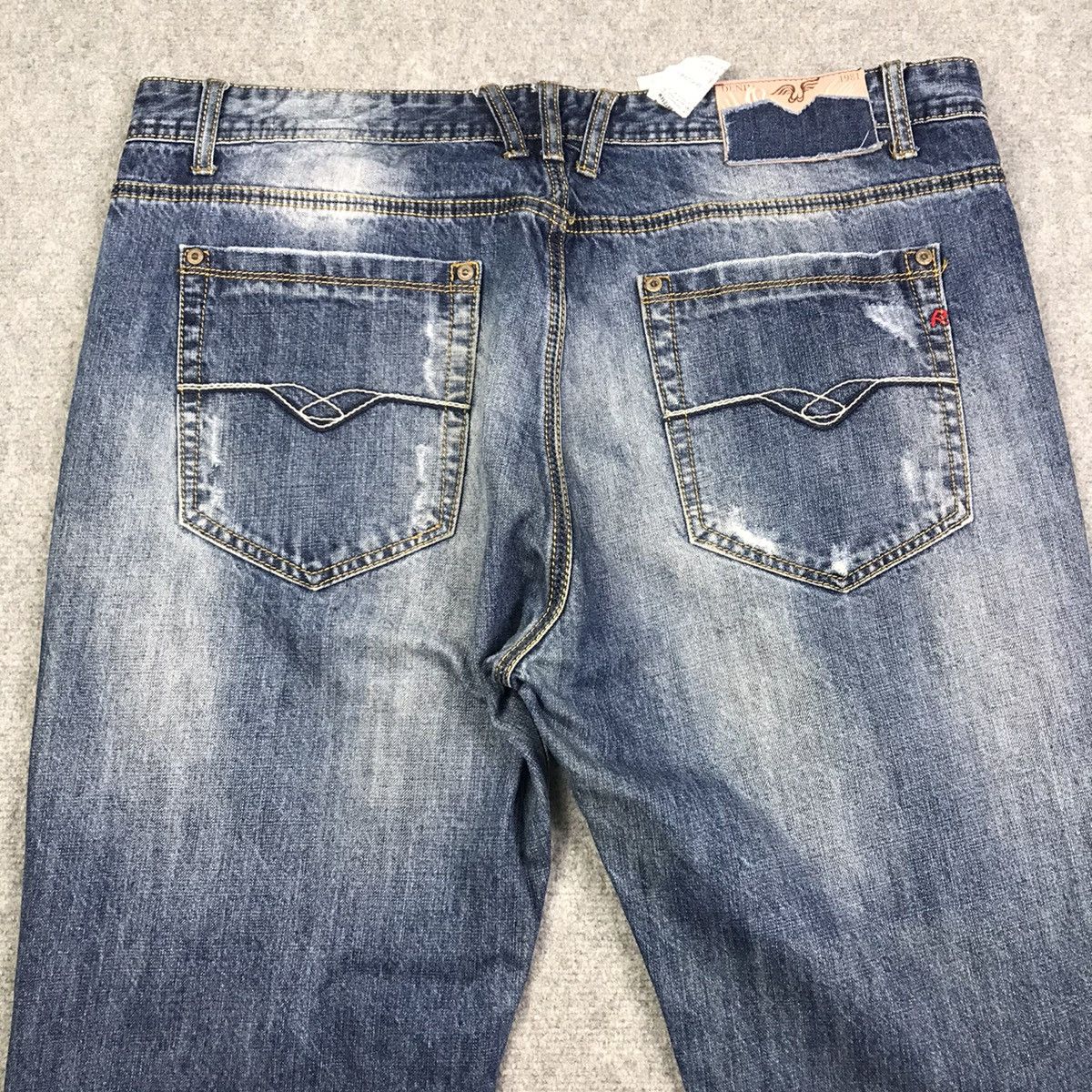 Japanese Brand × Replay RAPLAY DISTRESSED FADED DENIM PANTS Size US 36 / EU 52 - 14 Thumbnail