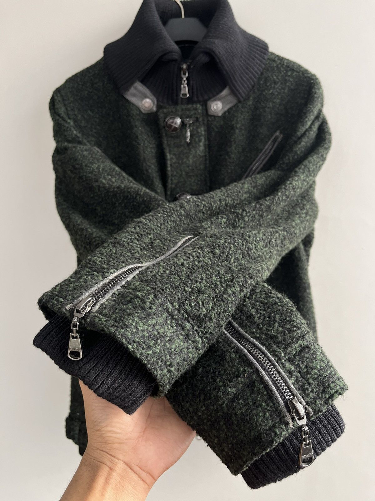 If Six Was Nine JAPANESE ARCHIVE INTHEATTIC NAPOLEON WOLL MULTI ZIPP JACKET Size US M / EU 48-50 / 2 - 4 Thumbnail