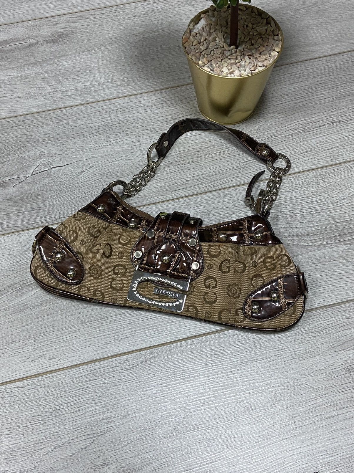 Guess Guess style vintage monogram big logo small bag Size ONE SIZE - 1 Thumbnail