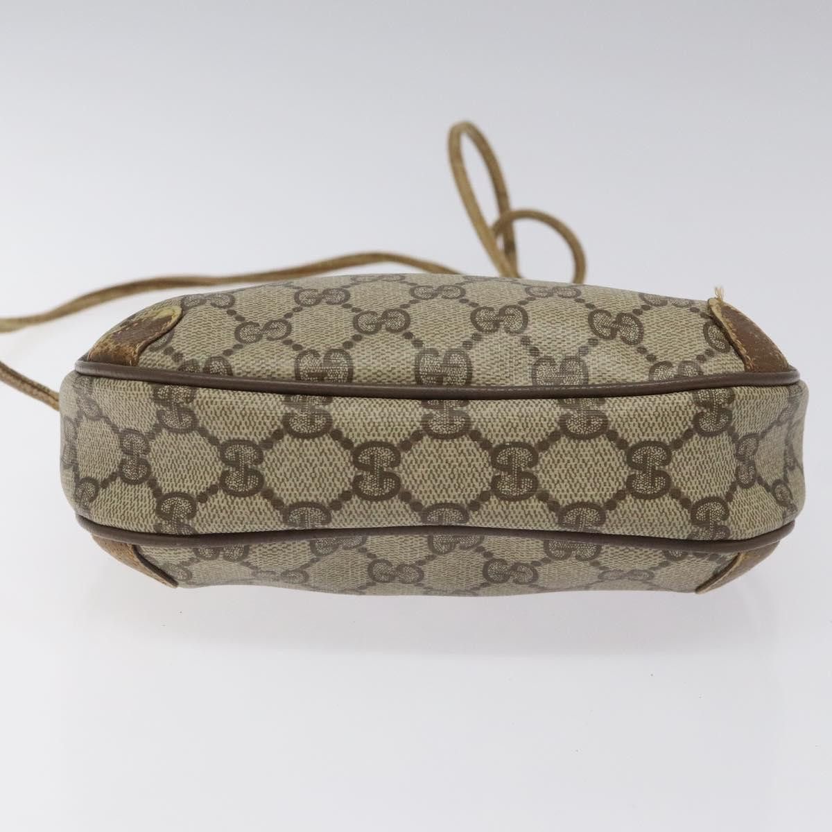 Gucci GUCCI GG Supreme Web Sherry Line Shoulder Bag Pvc Beige 89 Size ONE SIZE - 9 Thumbnail