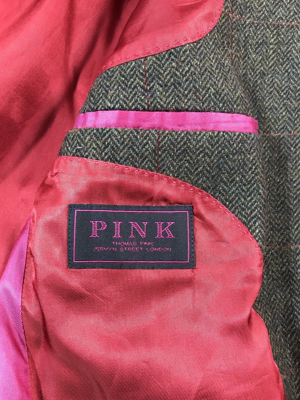 Thomas Pink × Vintage Vintage Thomas Pink Wool Jacket Men’s UK 34 EUR 44 Size 34R - 8 Thumbnail