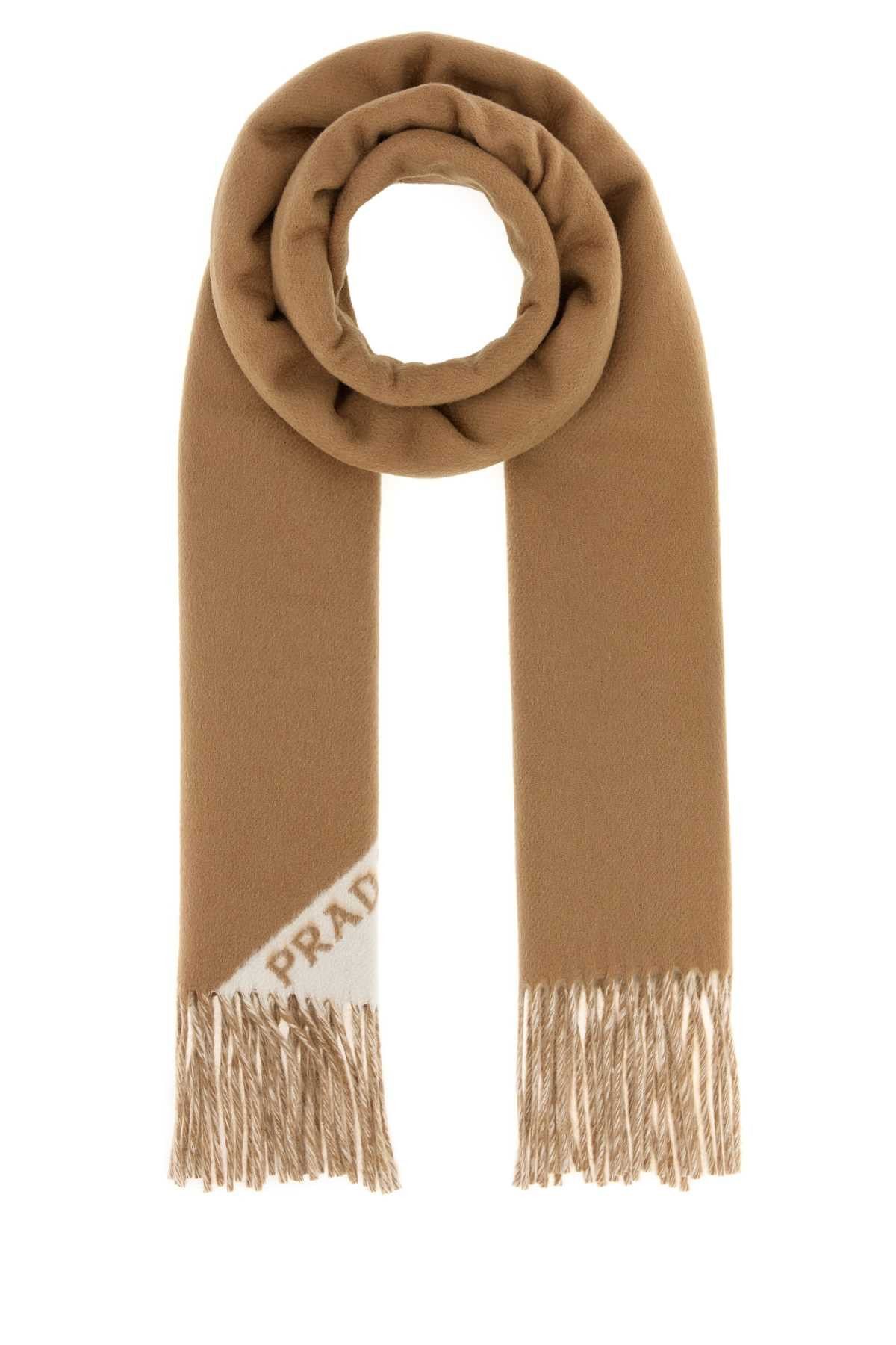 Prada Camel Cashmere Scarf Size ONE SIZE - 1 Thumbnail