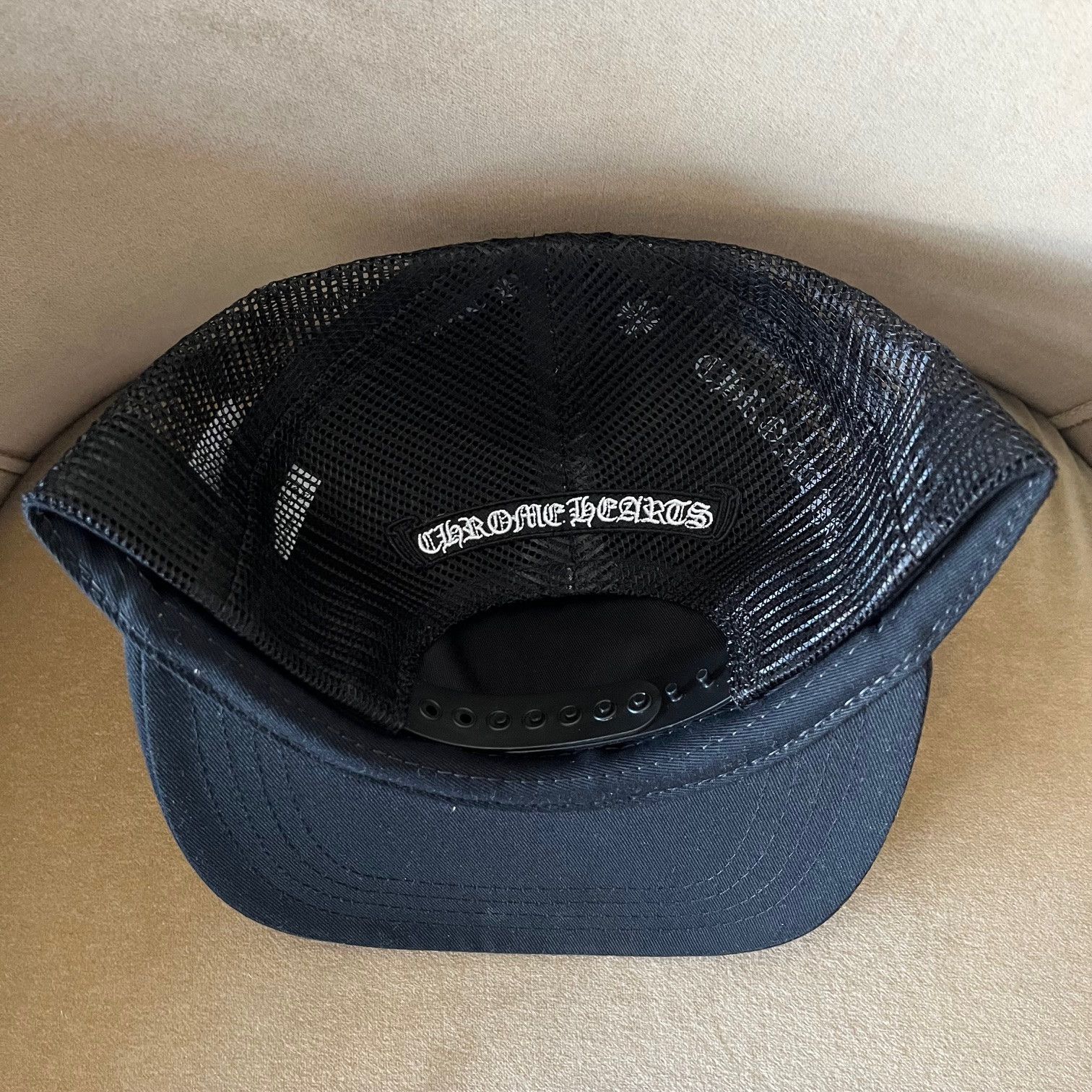 Chrome Hearts Chrome Hearts Triple Cross Cemetery Hat Calf Hair Size ONE SIZE - 6 Thumbnail