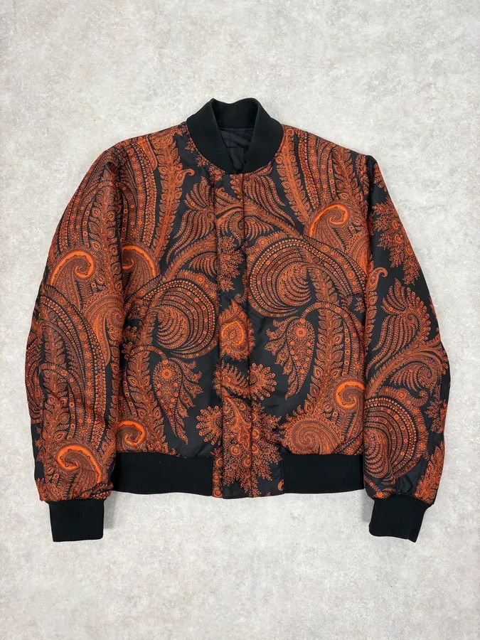 Givenchy Givenchy Reversible Presley Black & Orange Nylon Bomber Jacket by Riccardo Tisci Size US M / EU 48-50 / 2 - 2 Thumbnail