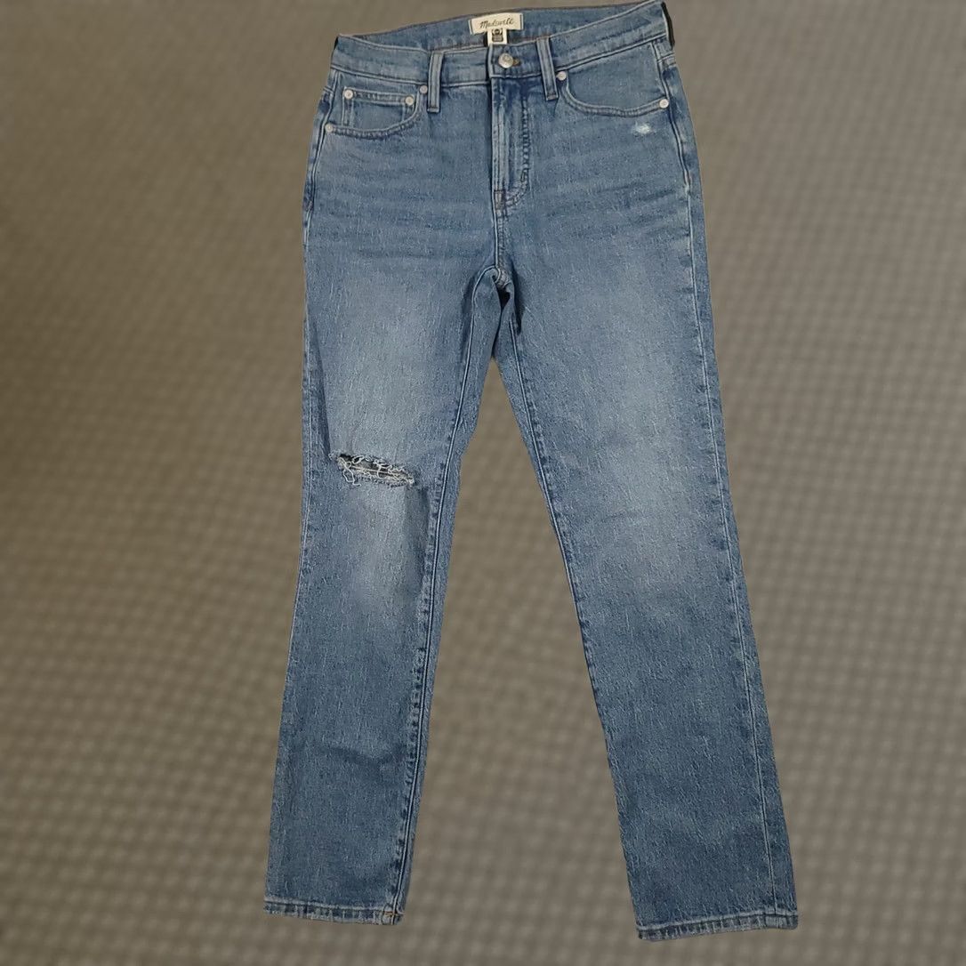 Madewell Madewell Jeans The Perfect Vintage 26 Blue Mid Rise Straight Medium Wash Womens Jeans Size 26" / US 2 / IT 38 - 1 Thumbnail