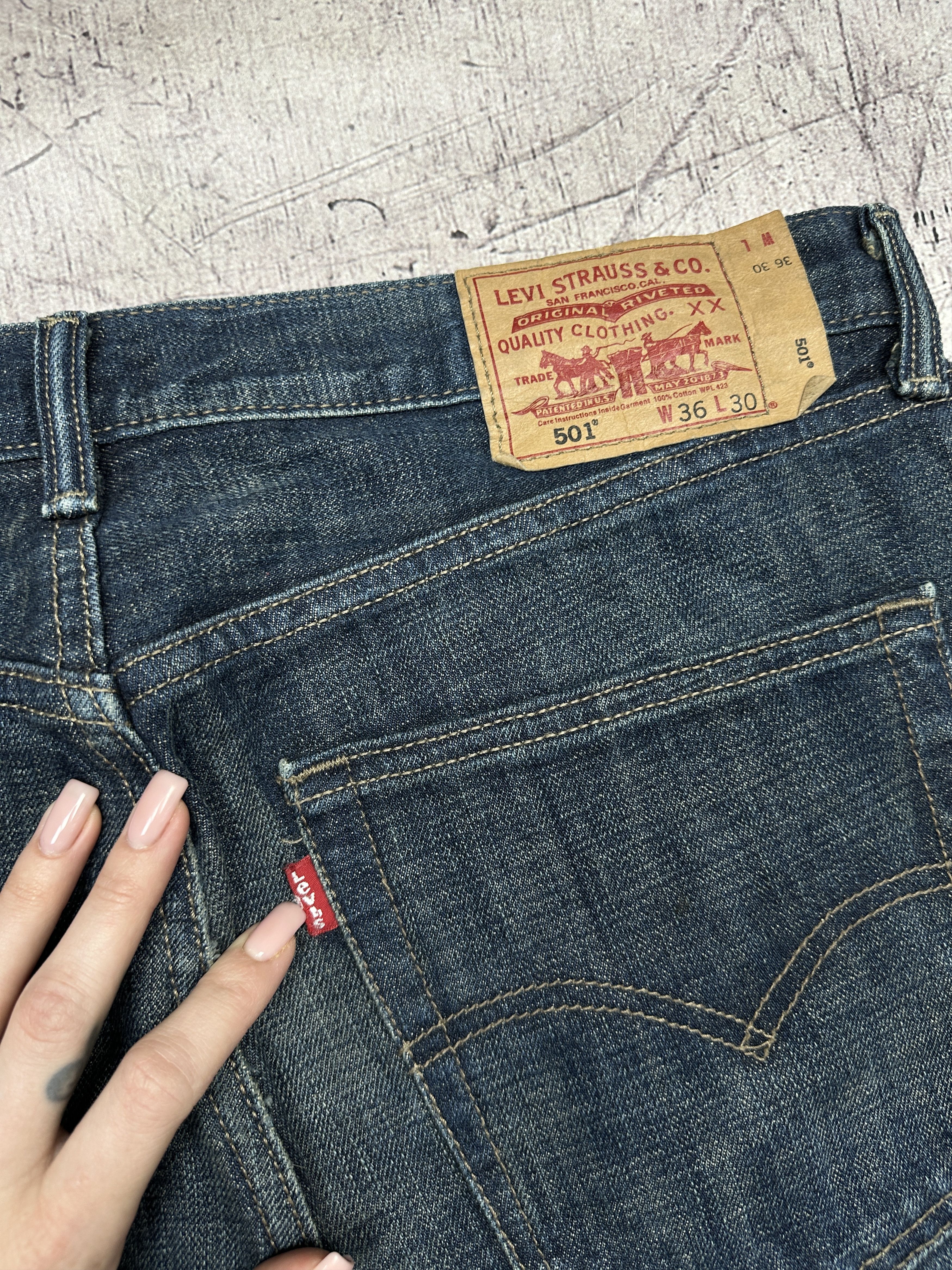 Levi's Levi's 501 Mens Denim Pants Jeans Size 36 x 30 Size US 36 / EU 52 - 3 Thumbnail